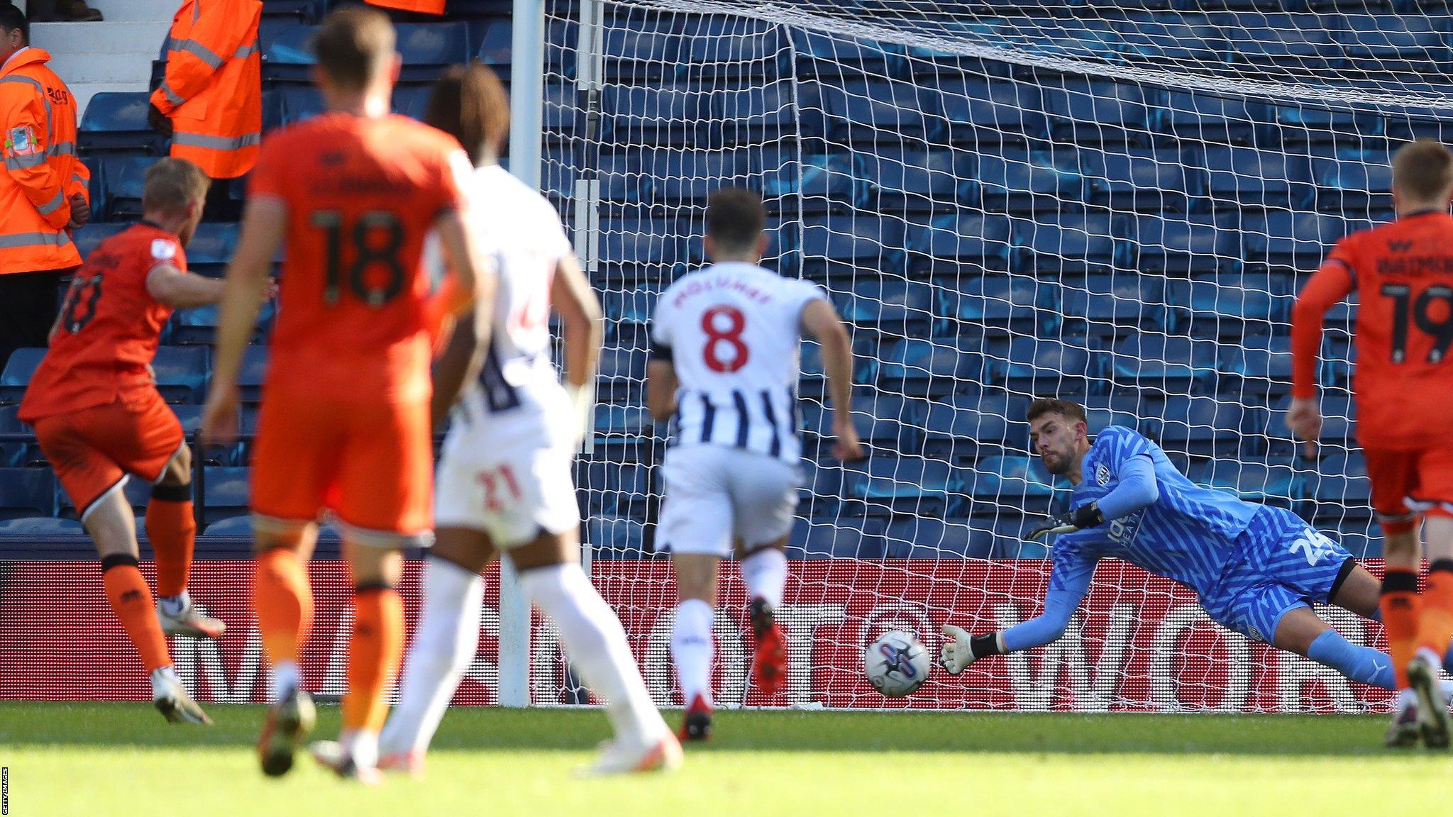 Alex Palmer saves penalty