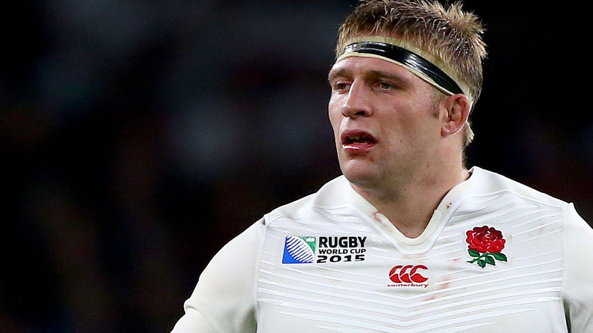 Tom Youngs playing for England at 2015 World Cup