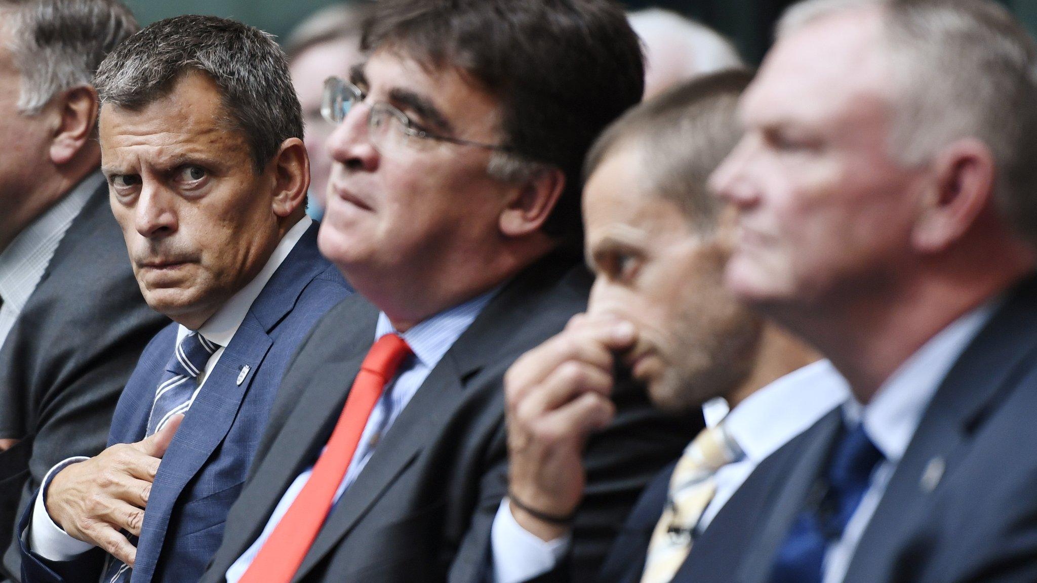 The FA's Martin Glenn and Greg Clarke