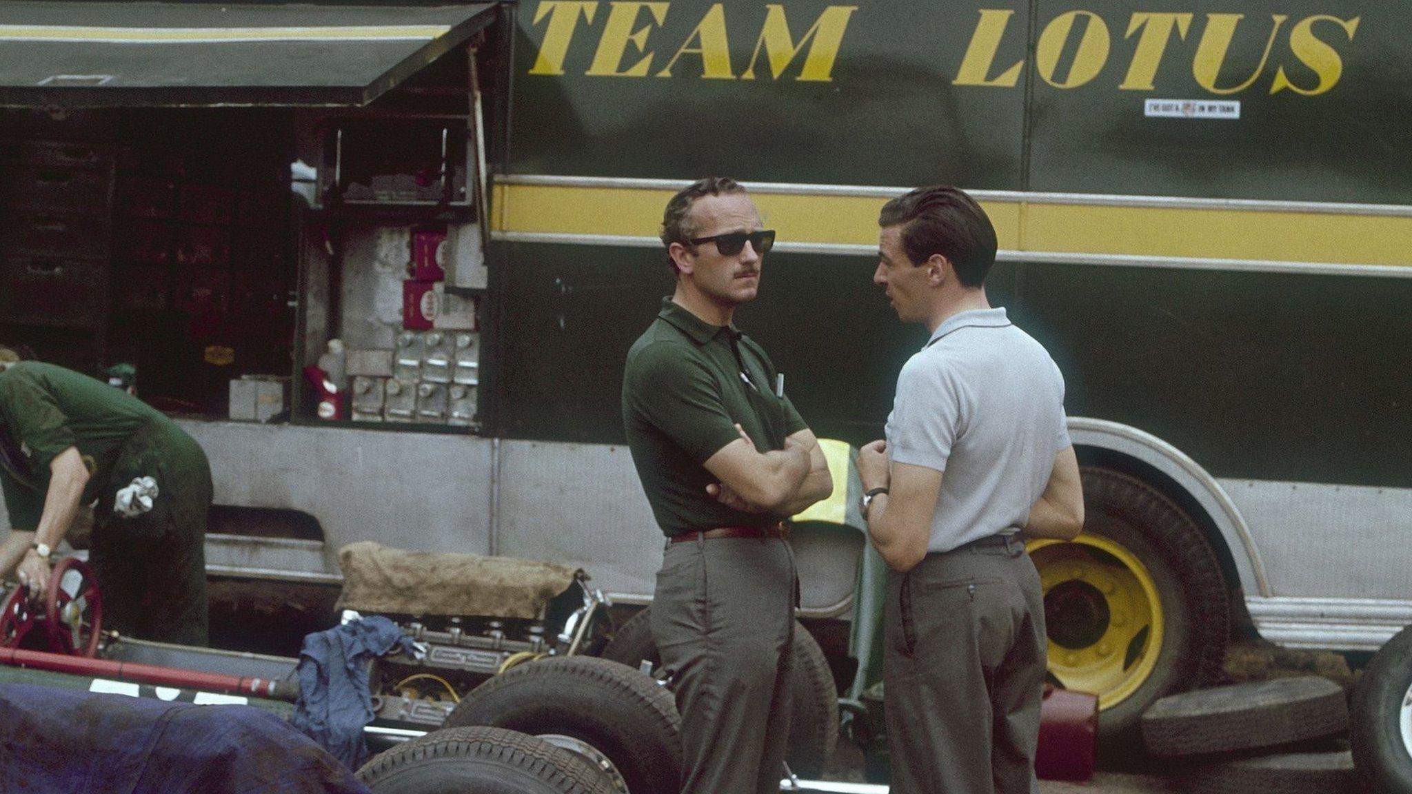 Colin Chapman and Jim Clark