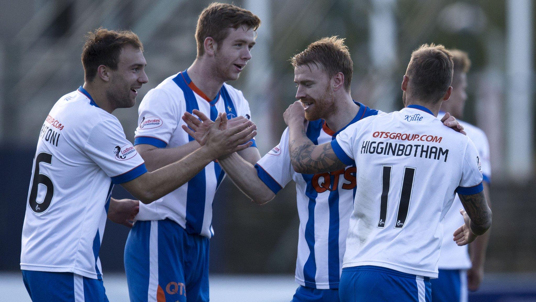 Kilmarnock players celebrating