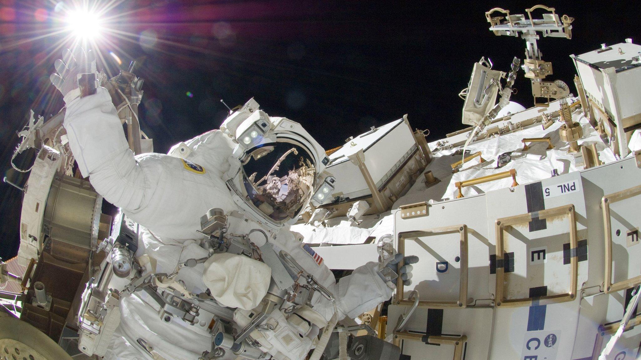 Sunita Williams spacewalks