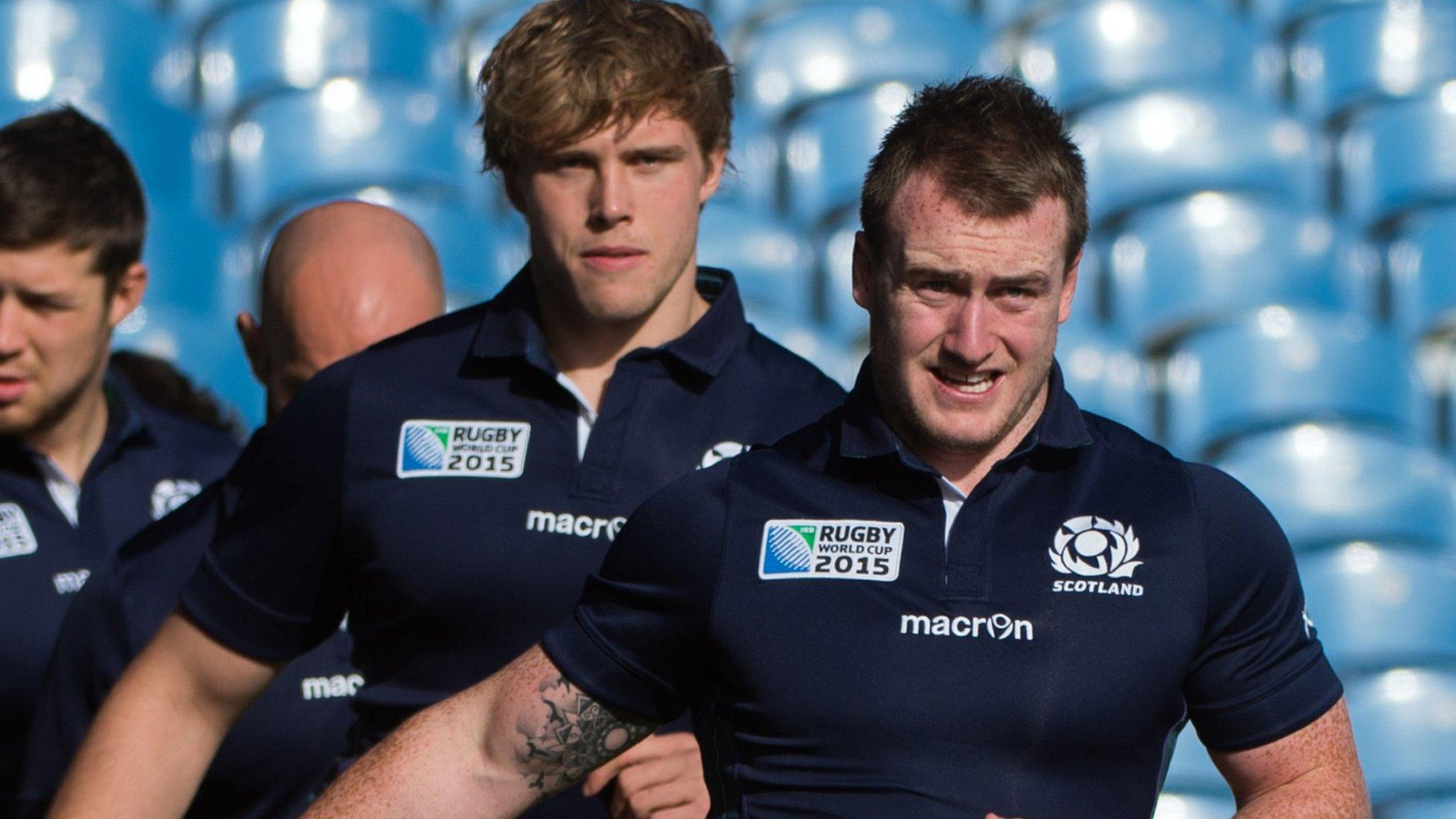 Stuart Hogg and Jonny Gray