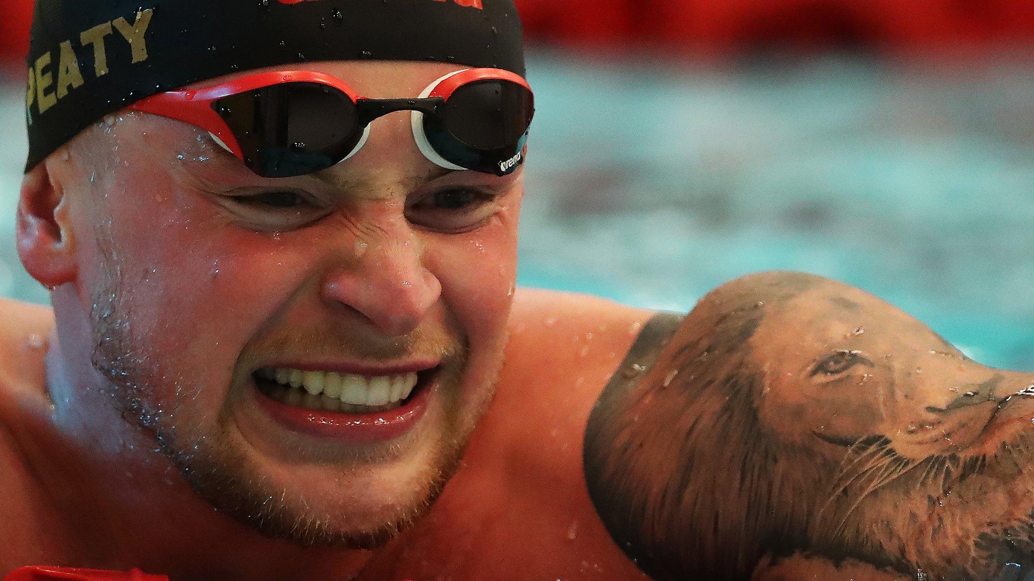 Adam Peaty in action at the 2018 British Championships