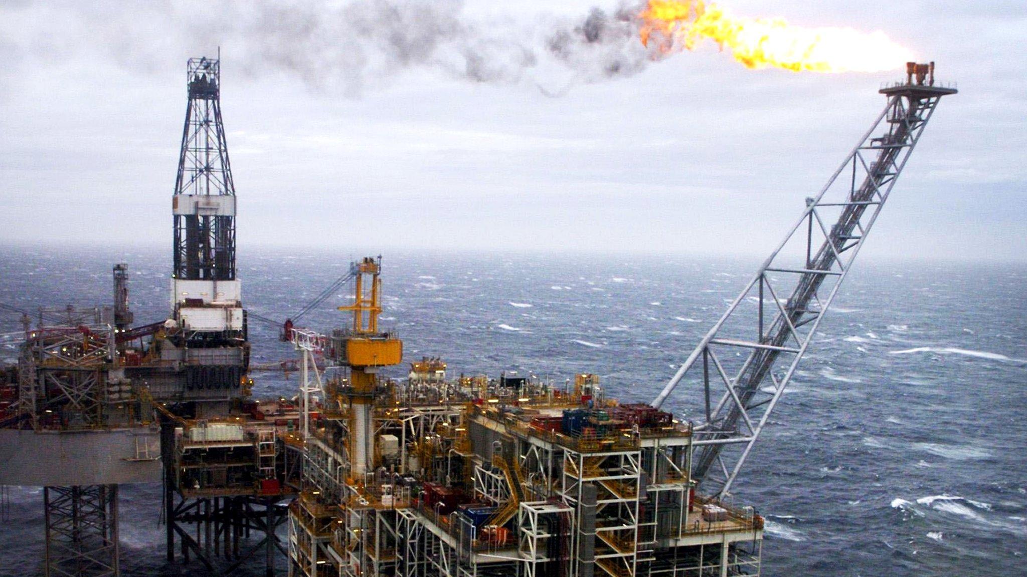 North Sea oil rig