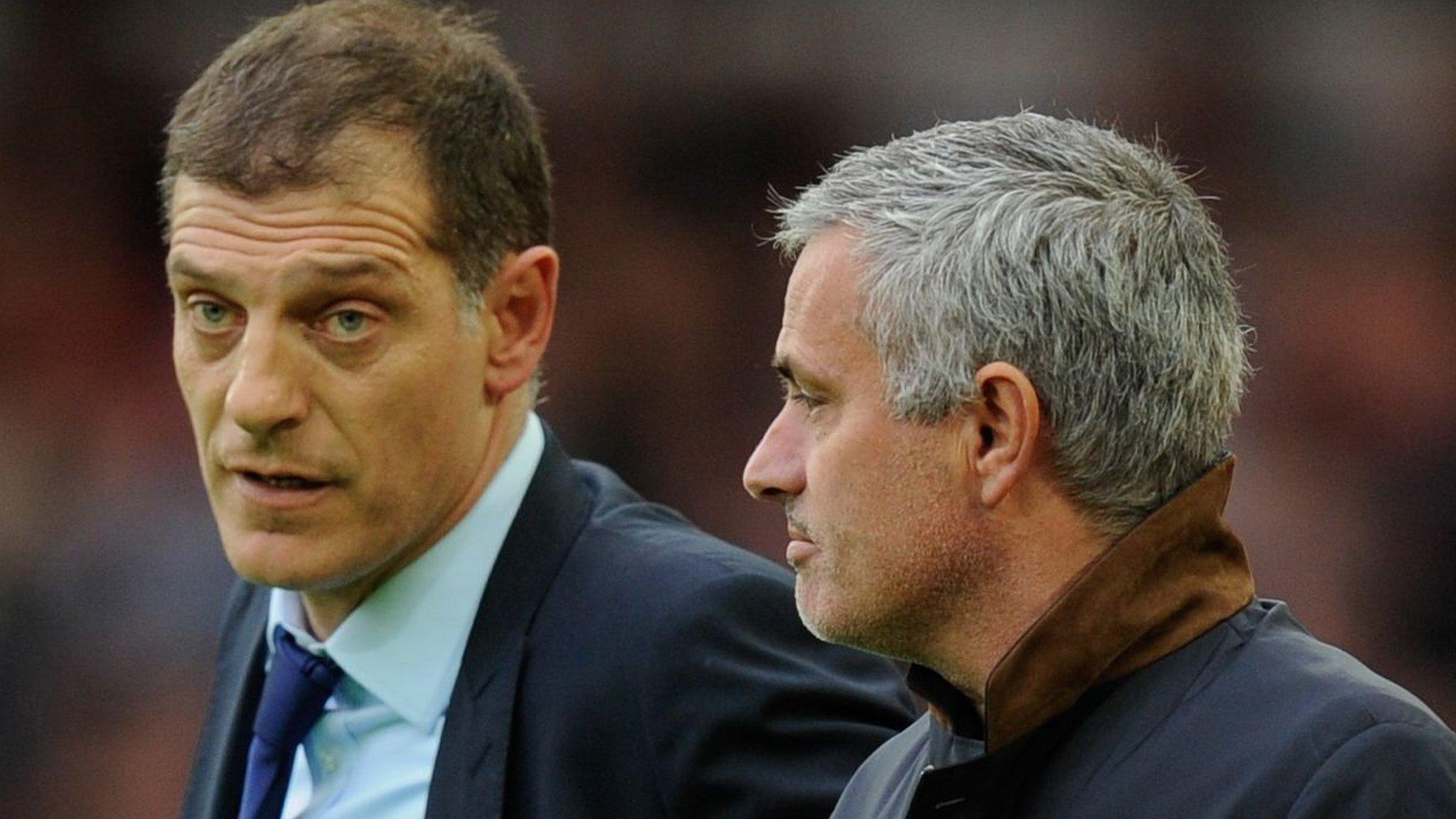 Slaven Bilic and Jose Mourinho