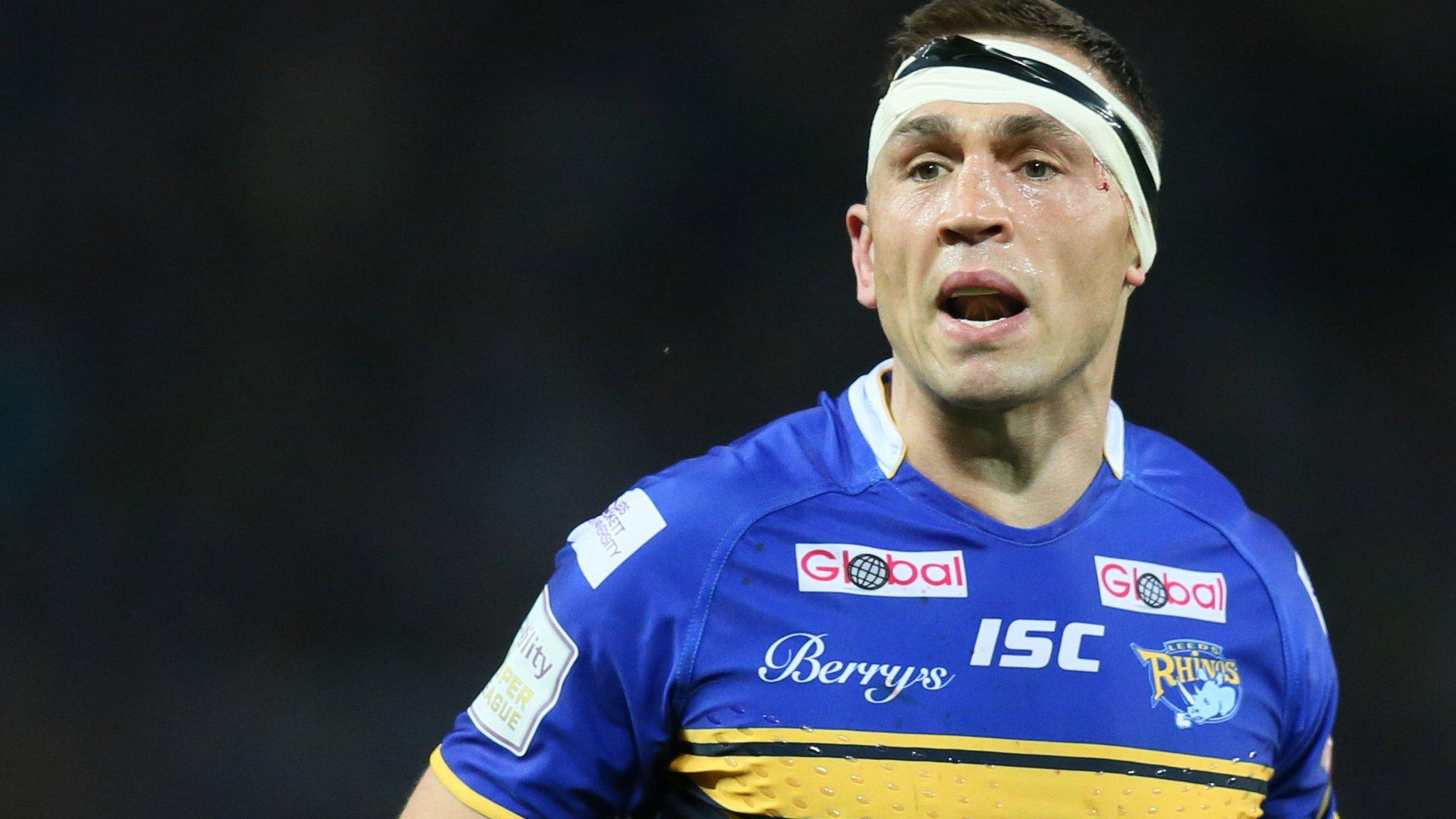 Kevin Sinfield in action for Leeds Rhinos