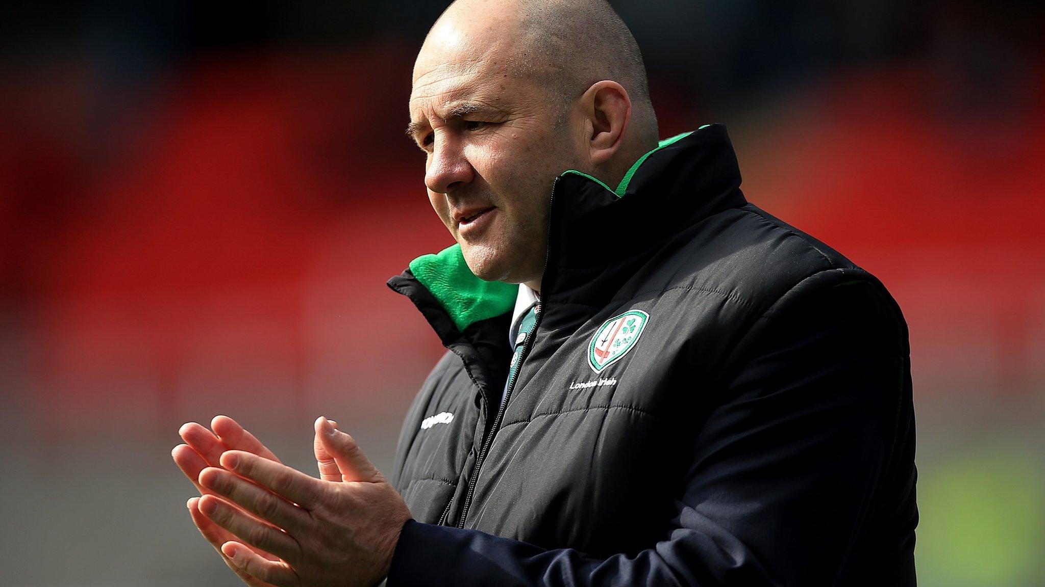 London Irish head coach Tom Coventry