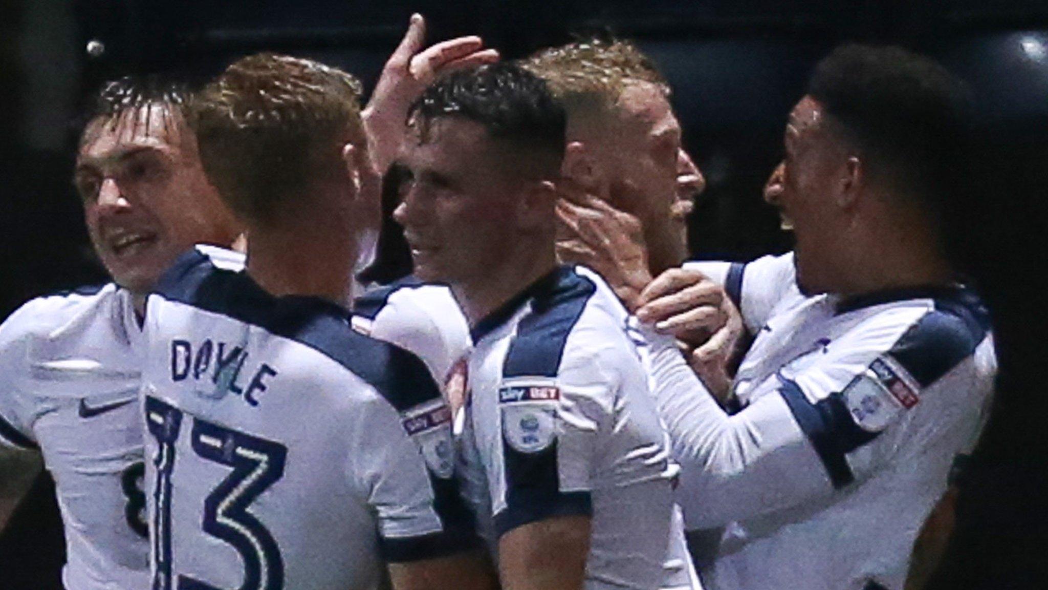 Preston players celebrate