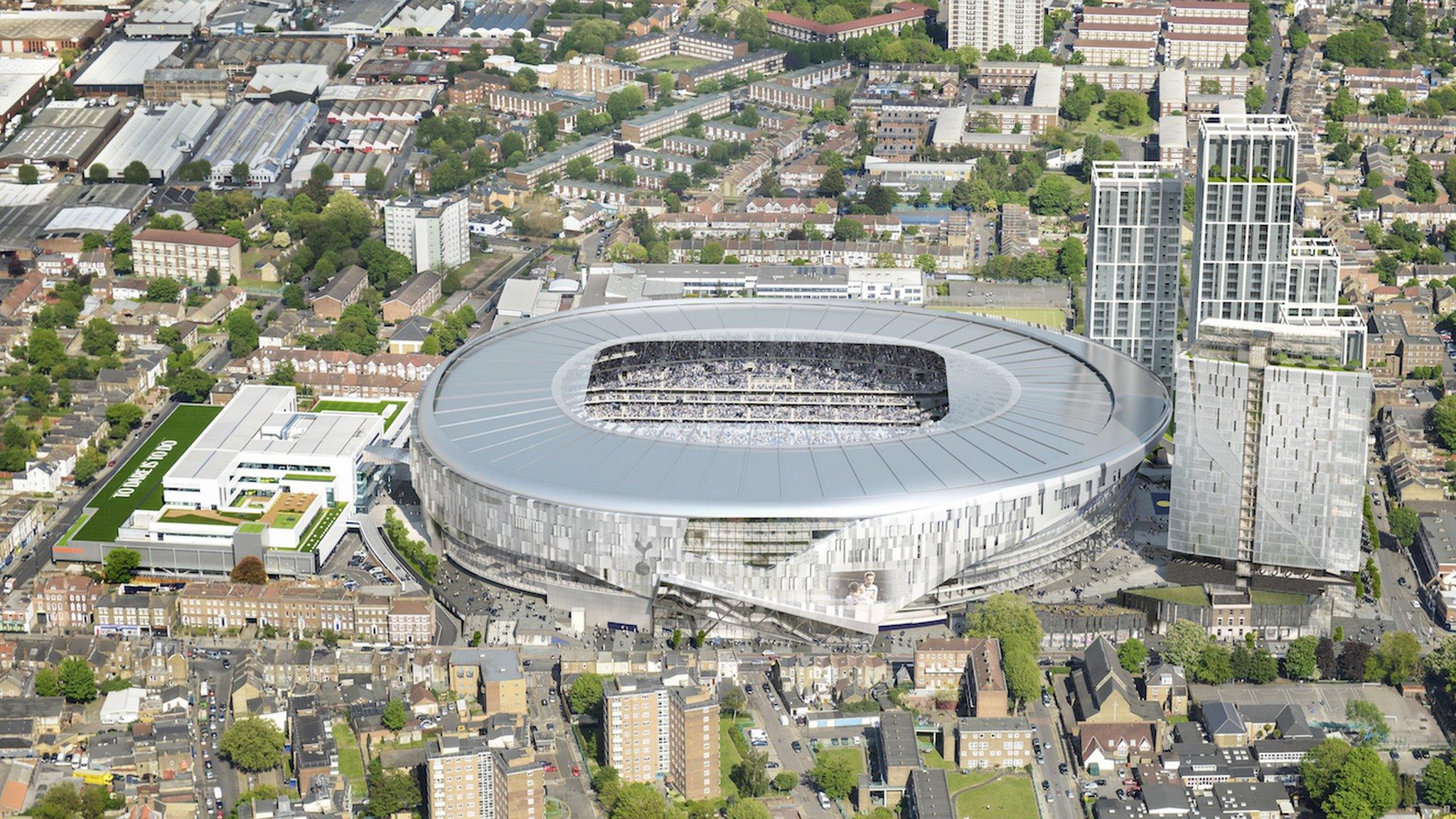 Artist impression of Spurs' new stadium