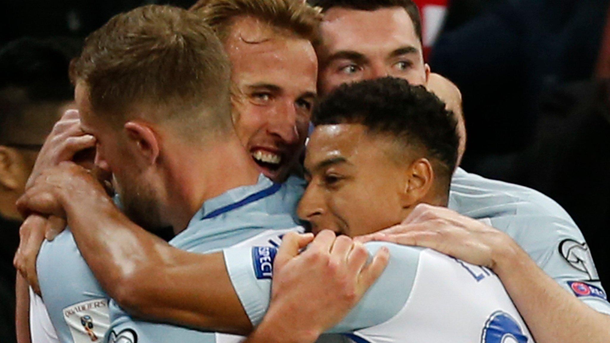 England celebrate