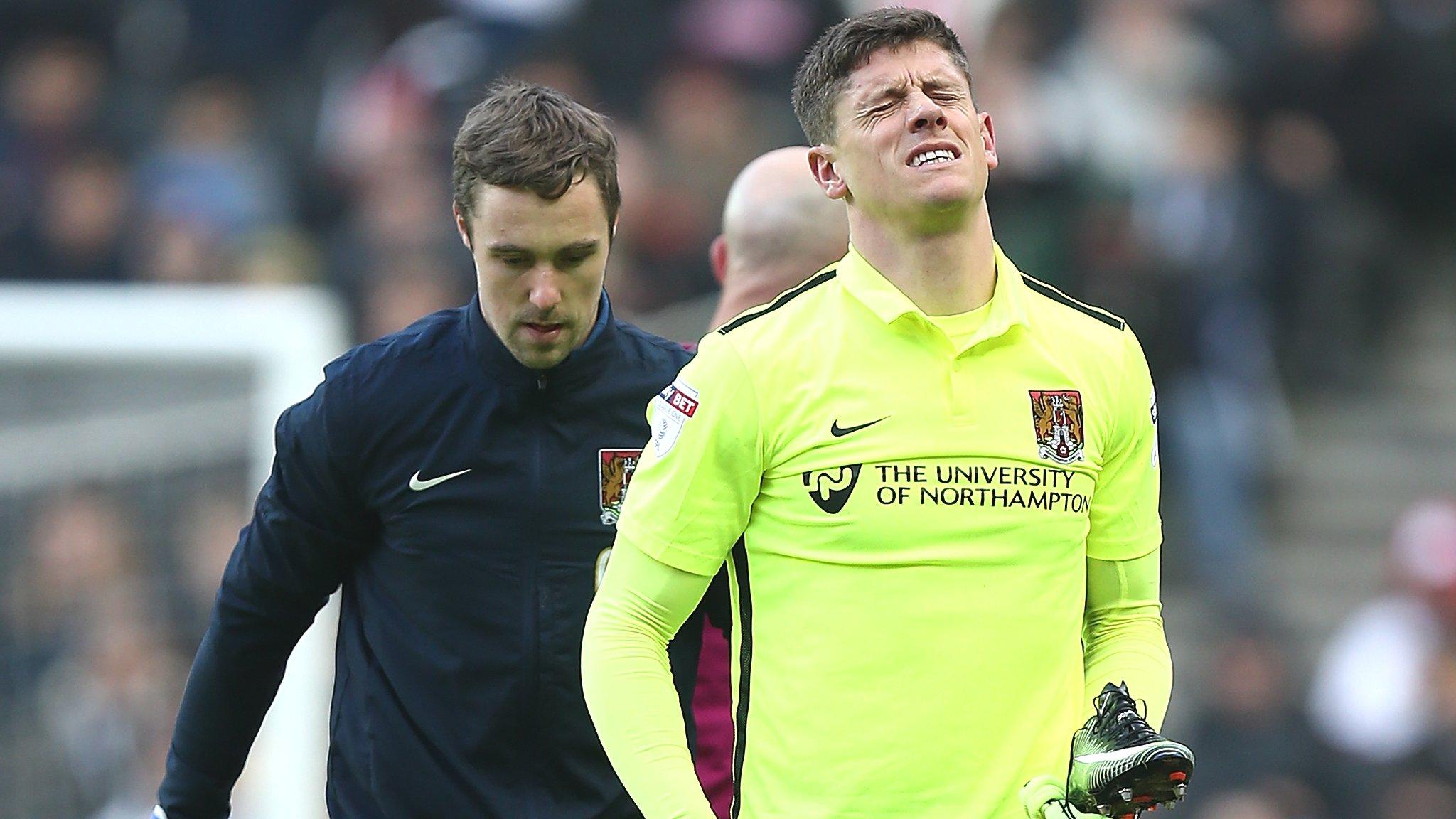 Alex Revell picked up a calf injury against MK Dons