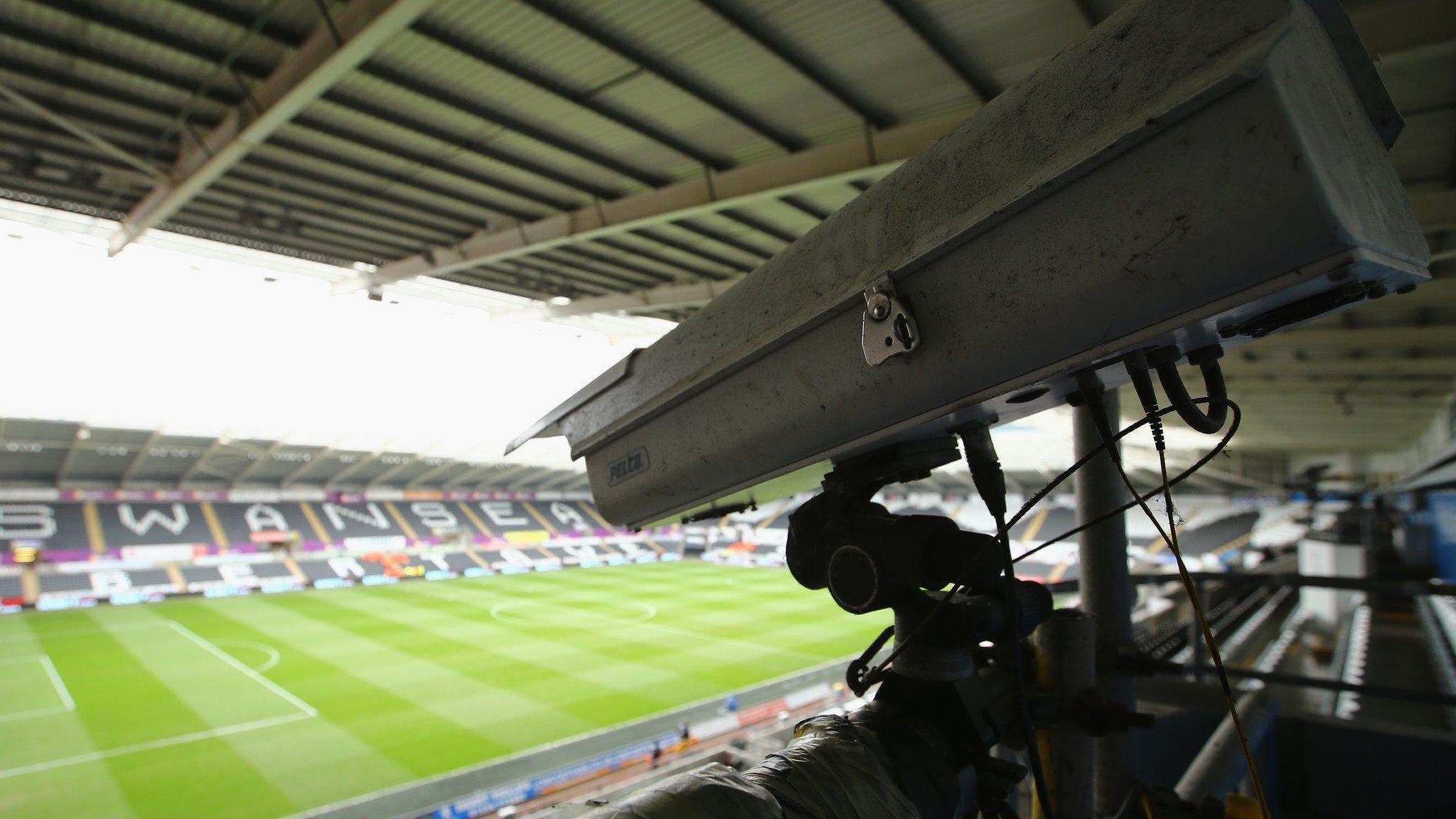 Goalline technology cameras at Swansea