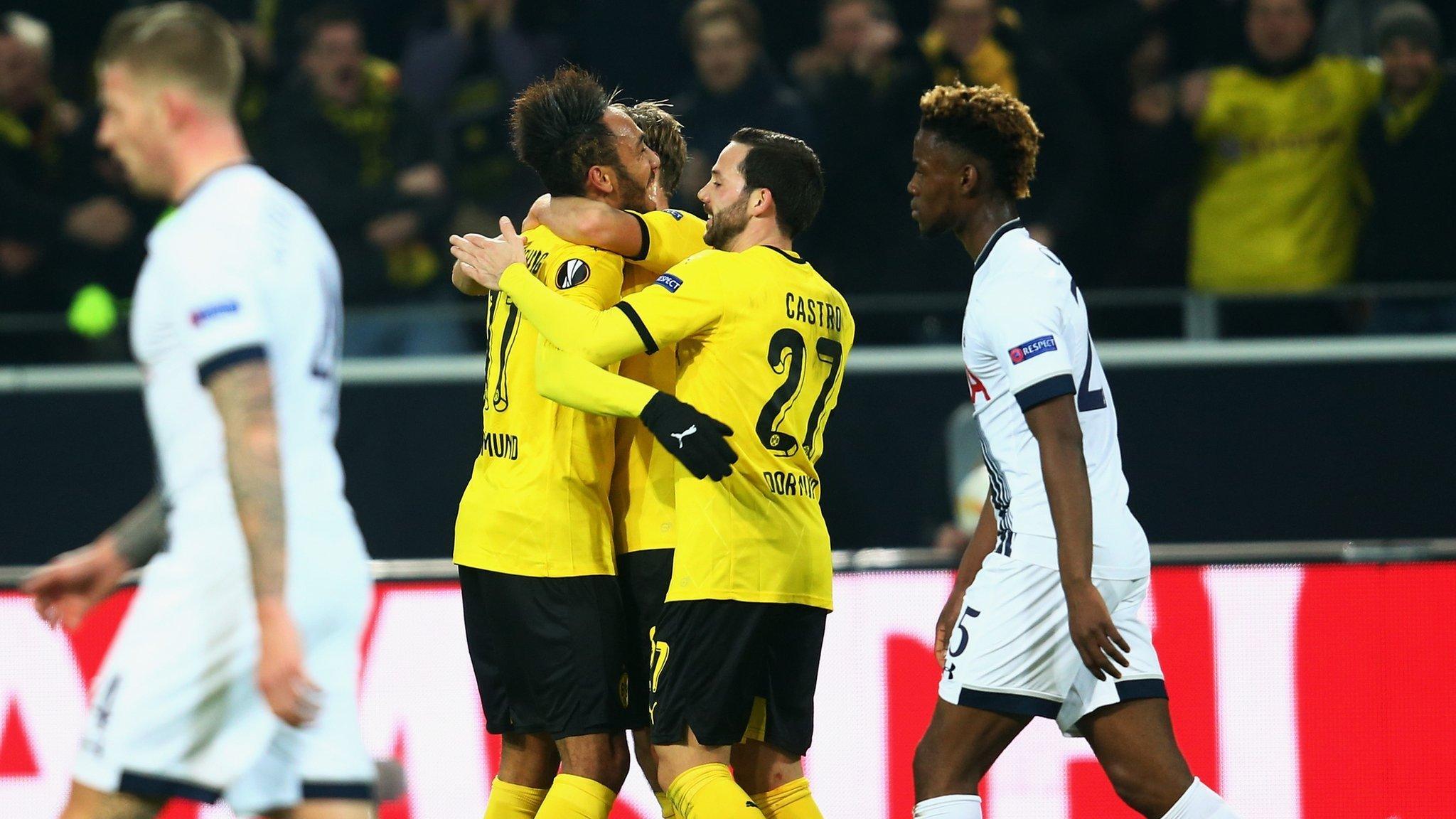 Dortmund beating Tottenham Hotspur