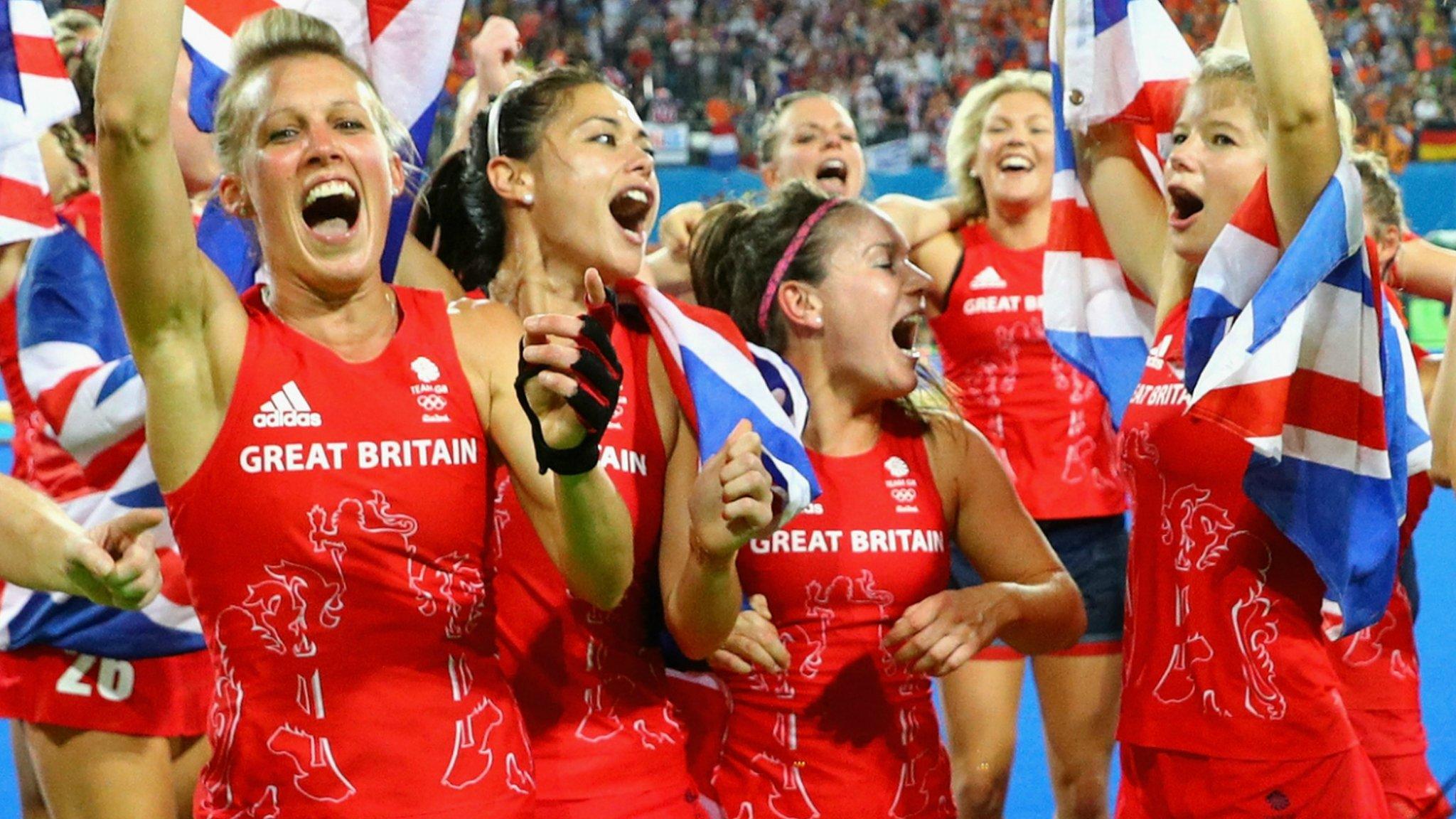 GB women celebrate