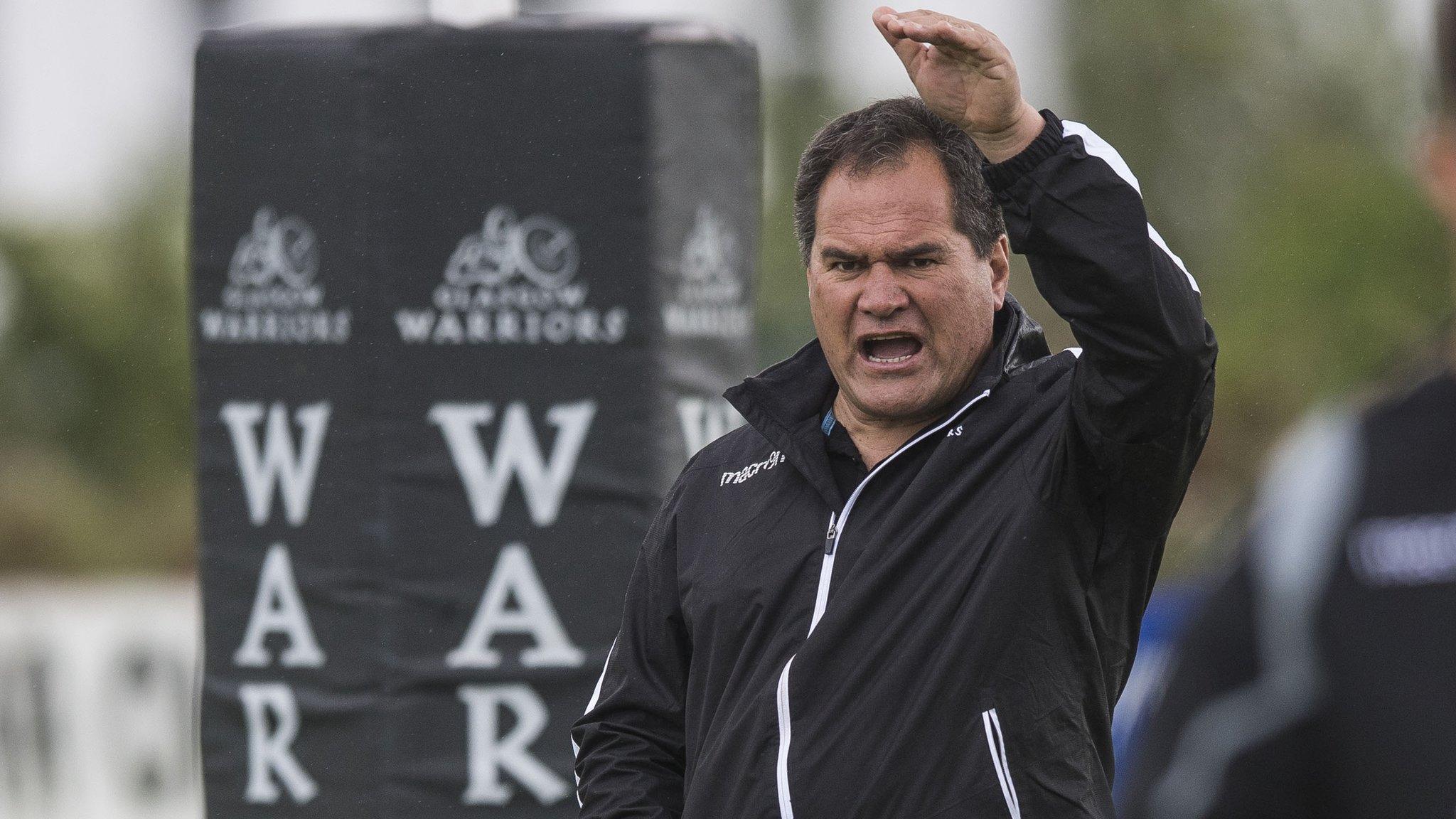 Glasgow Warriors head coach Dave Rennie