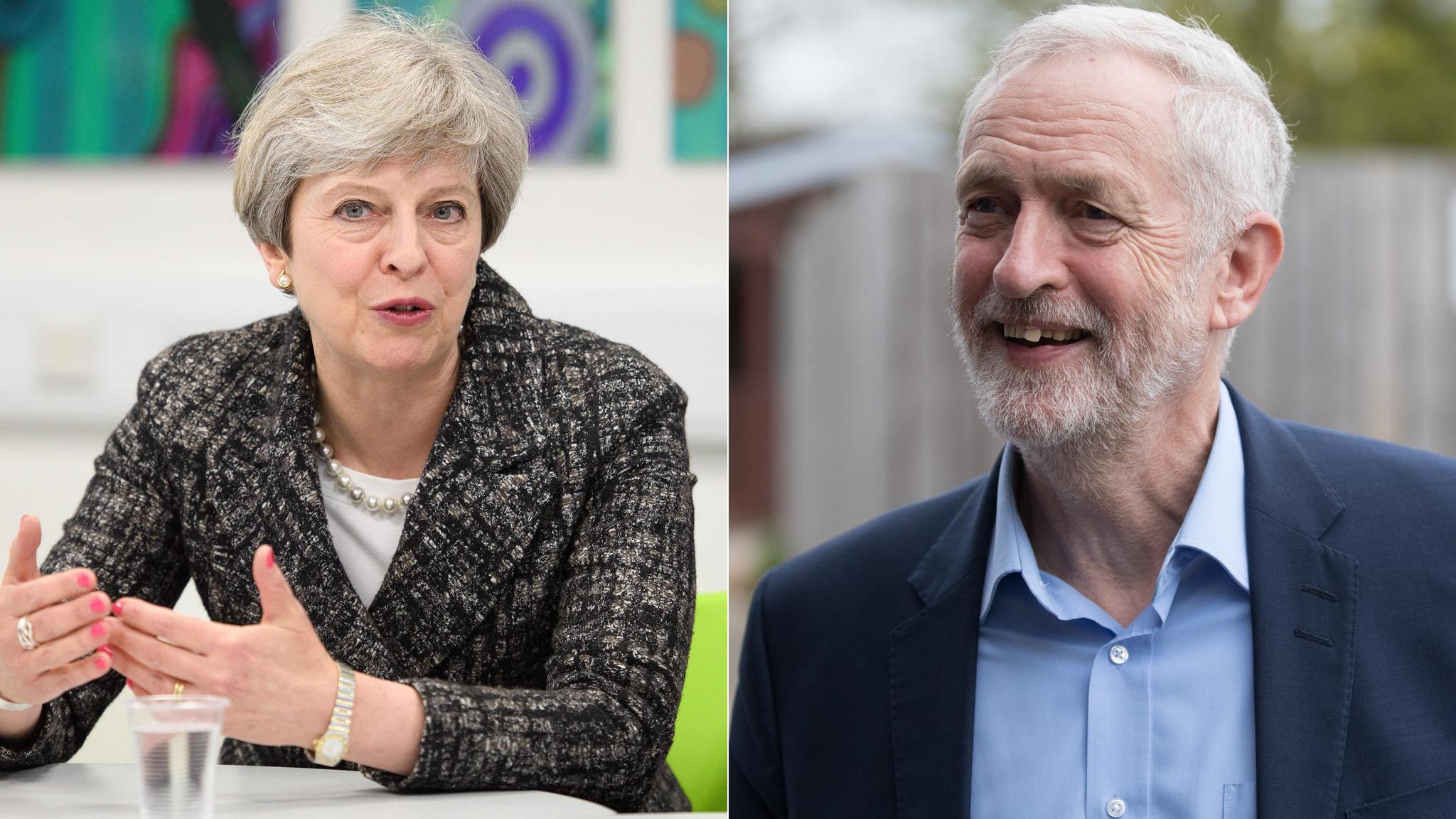 Theresa May, Jeremy Corbyn