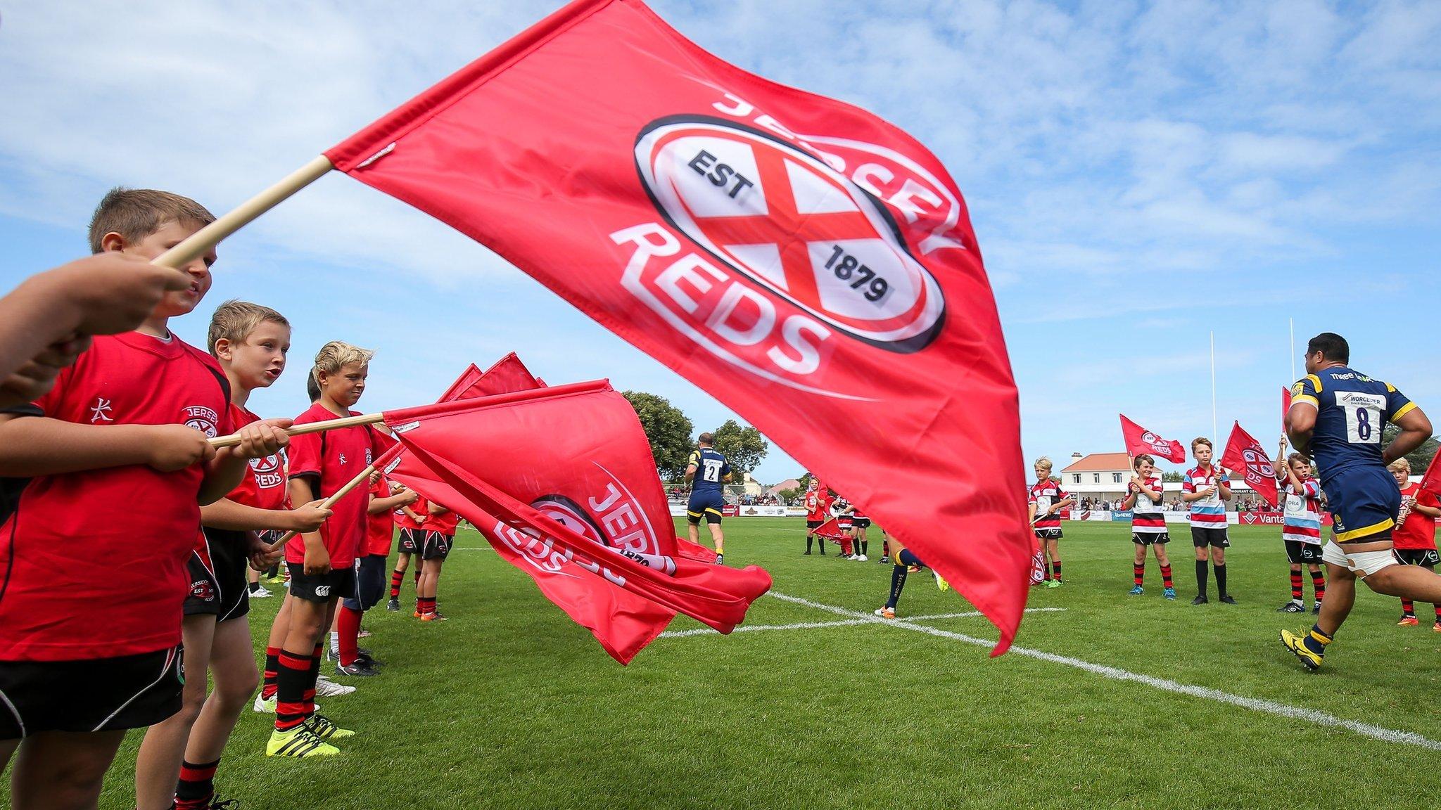 Jersey Reds run out for a game at St Peter