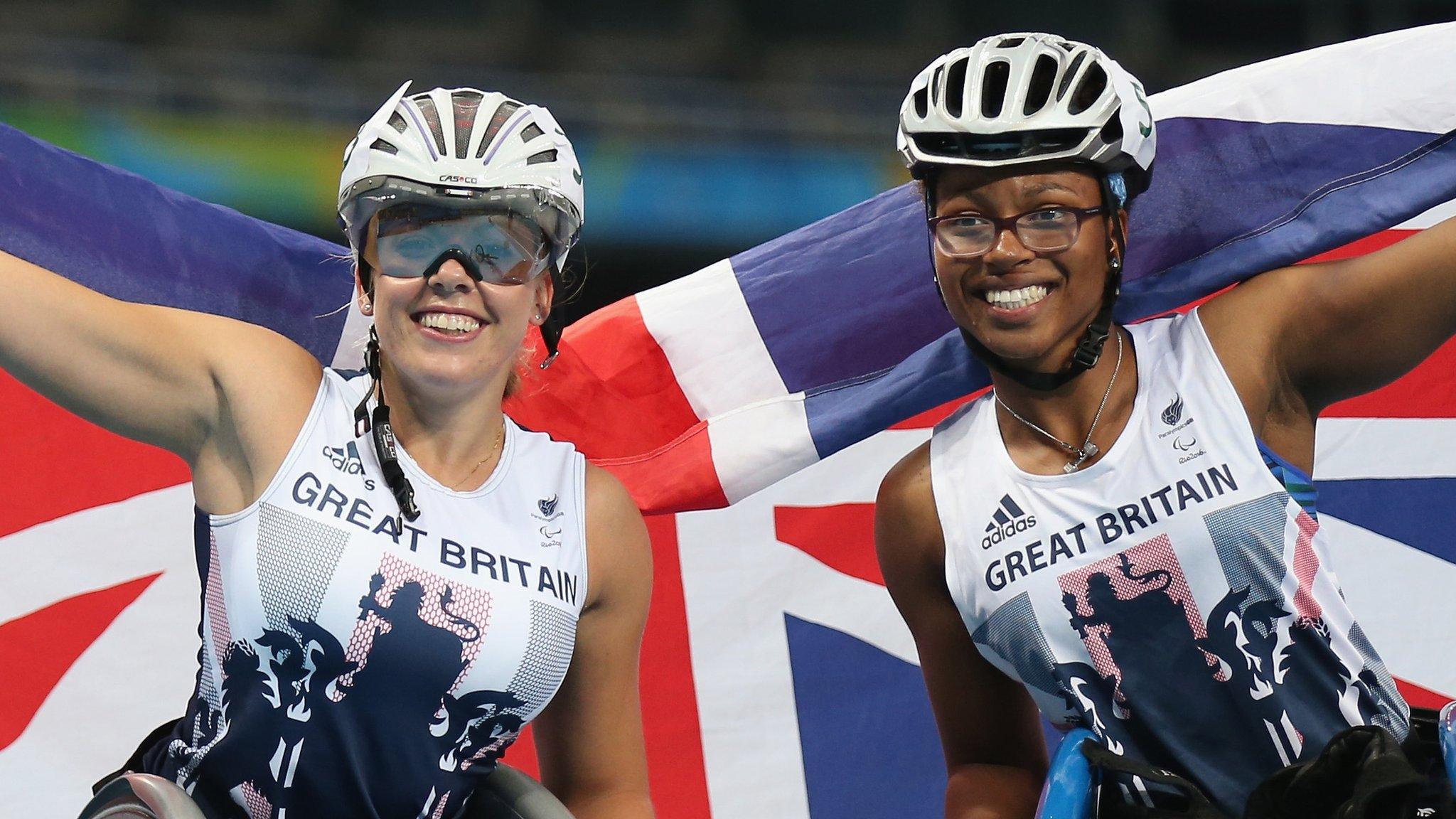 Hannah Cockroft and Kare Adenegan