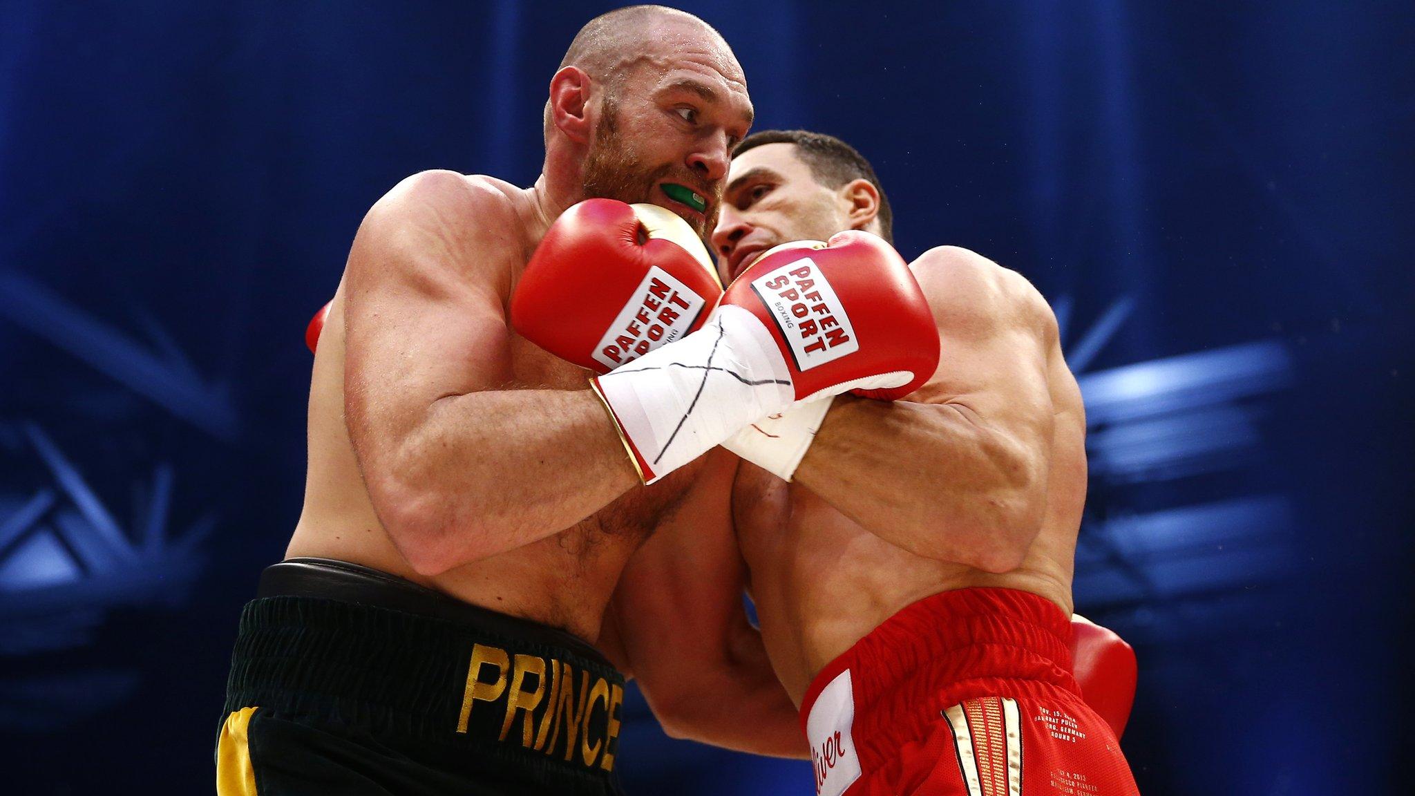 Tyson Fury and Wladimir Klitschko