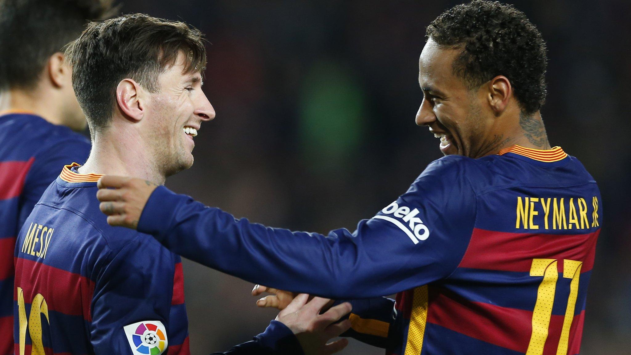 Lionel Messi and Neymar