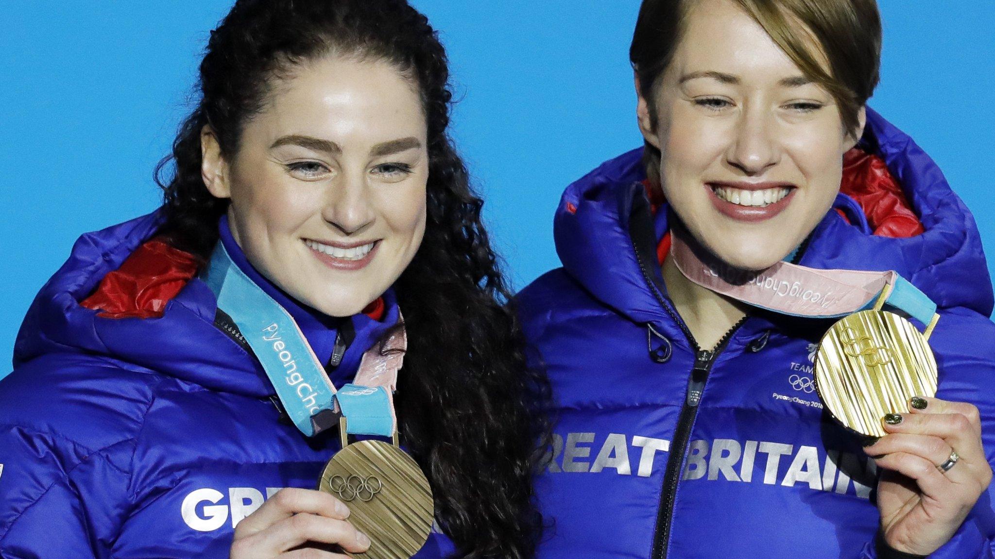 Lizzy Yarnold and Laura Deas