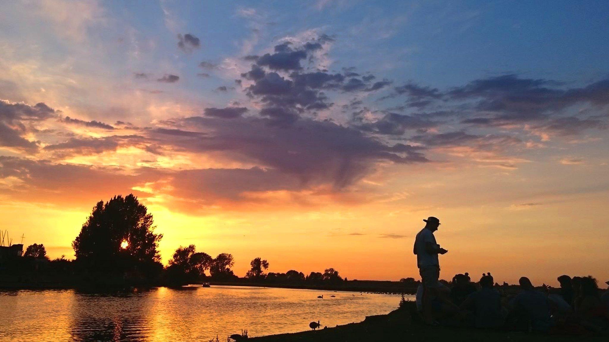 Sunset on Port Meadow, Oxford