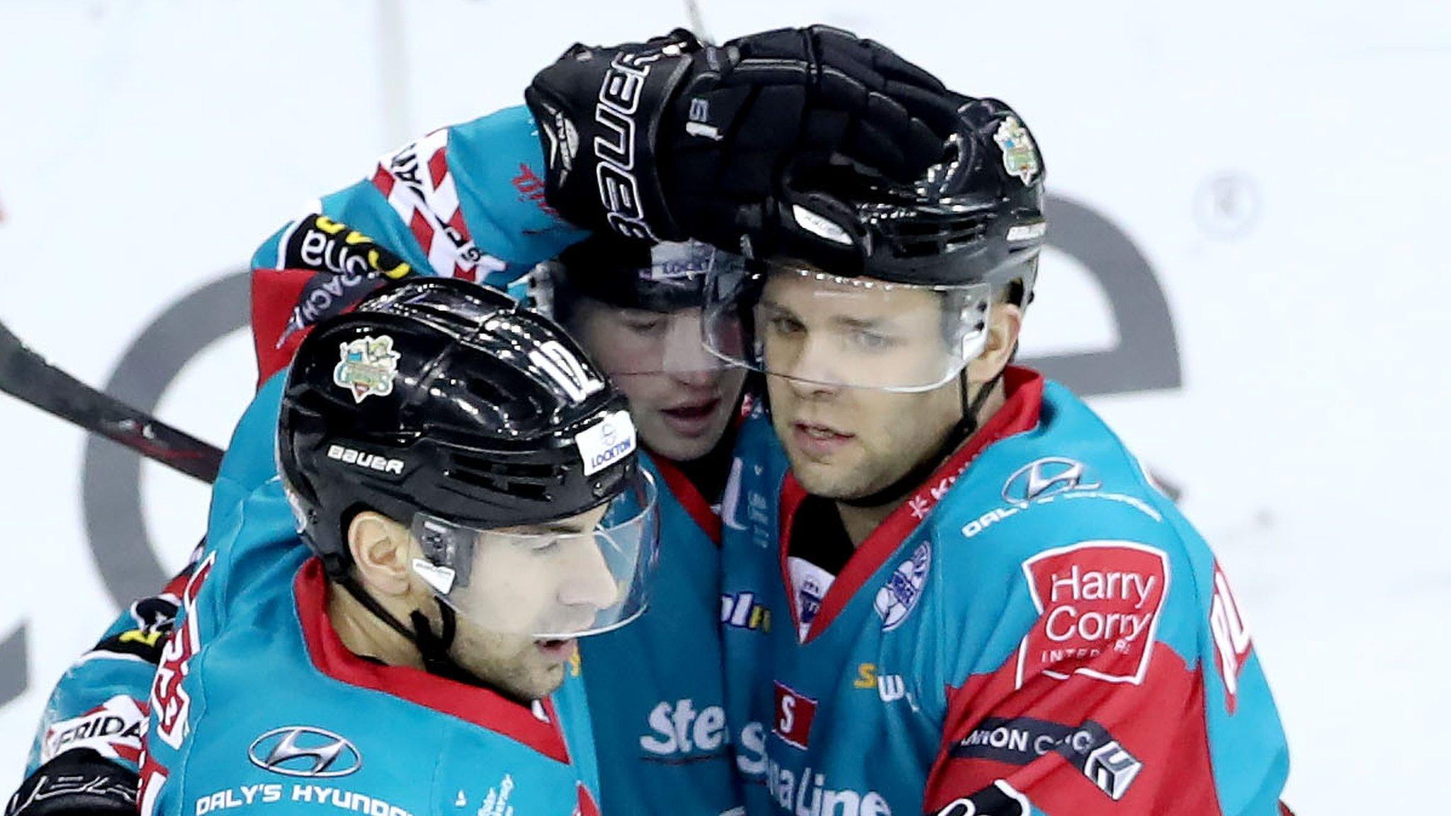 Darcy Murphy celebrates after scoring for the Giants