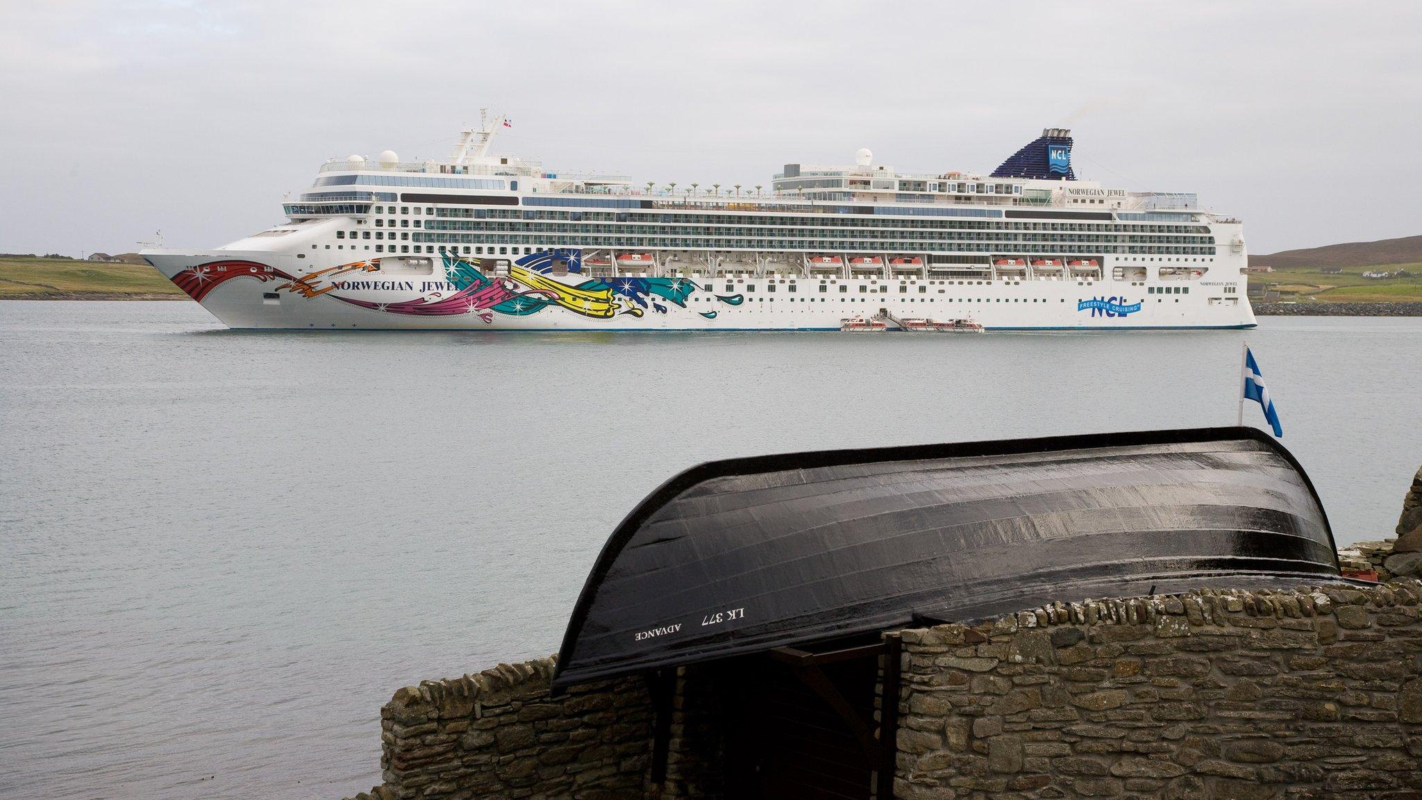 Cruise ship at Lerwick