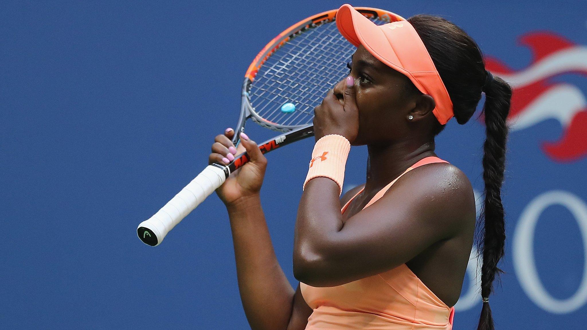 Sloane Stephens celebrates