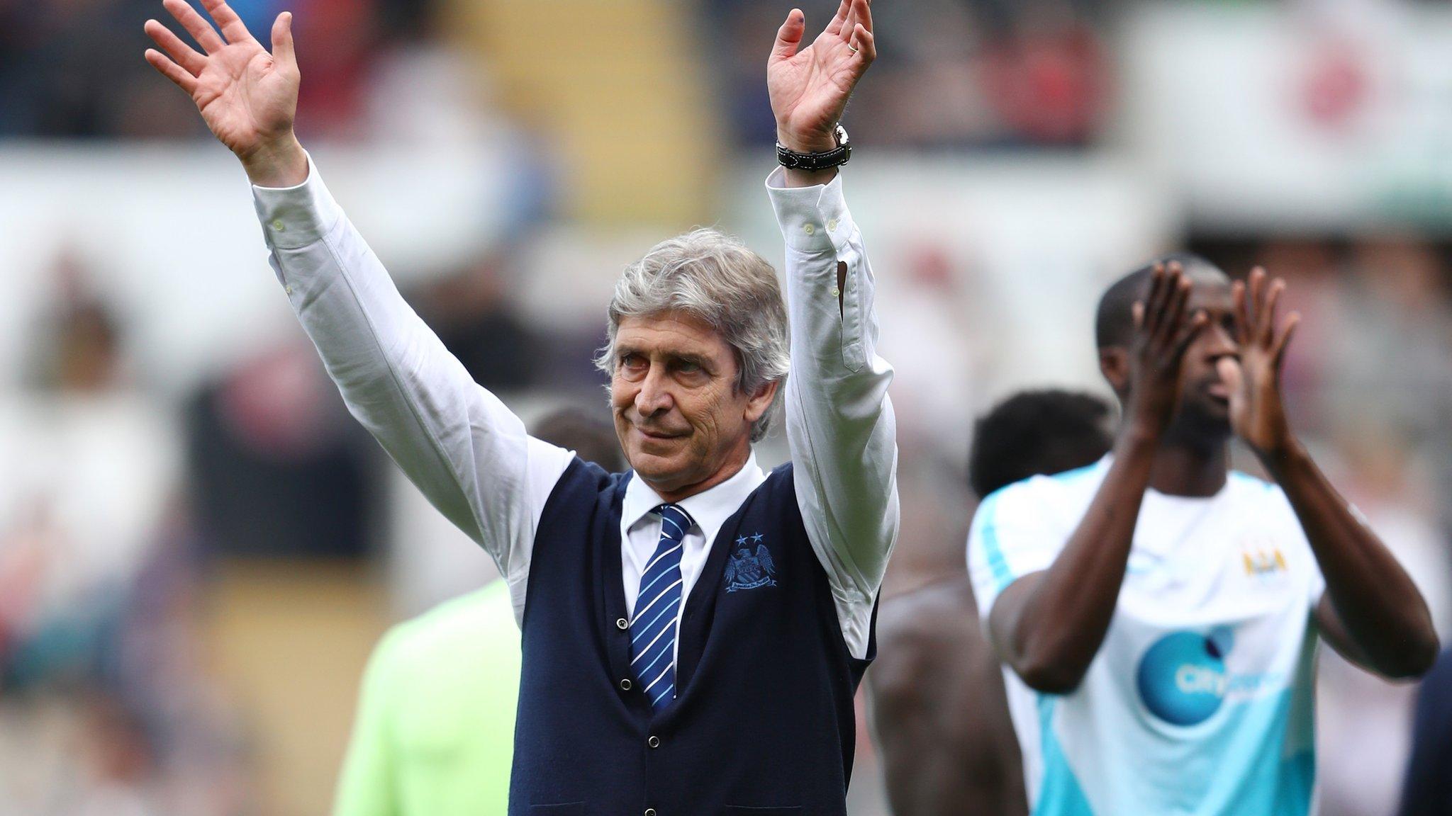 Manuel Pellegrini and Yaya Toure