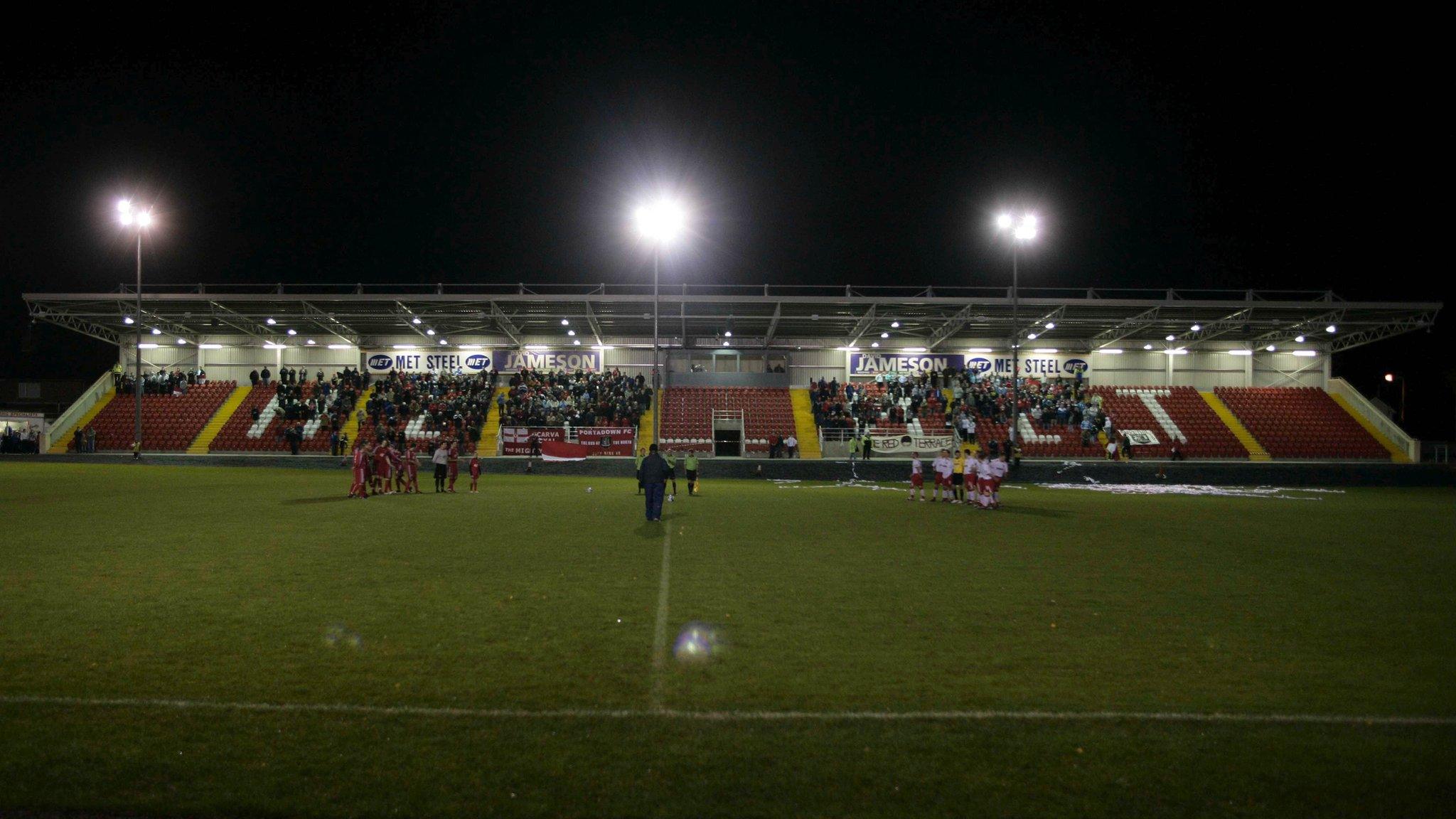 Portadown's Shamrock Park ground