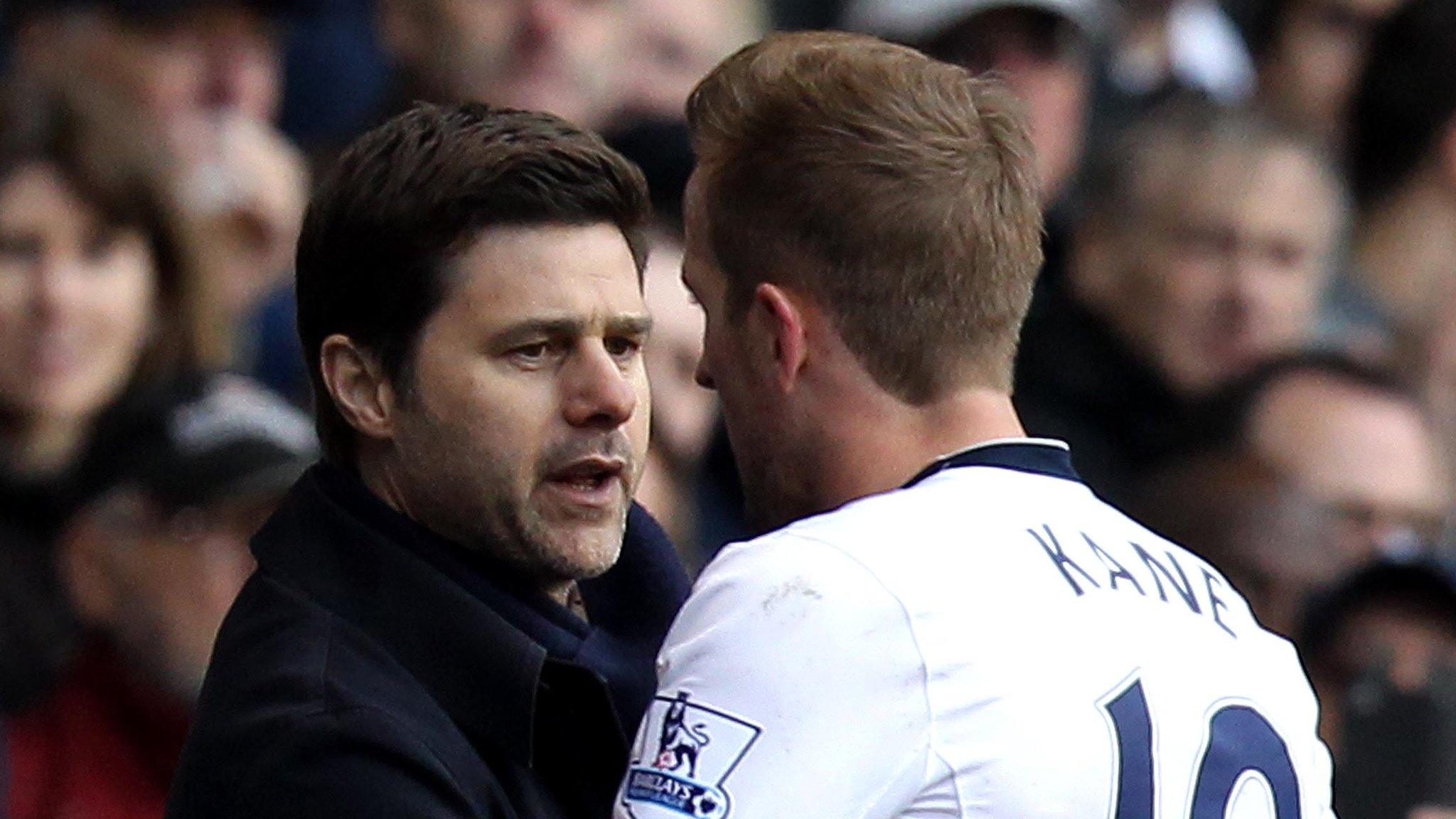 Mauricio Pochettino and Harry Kane