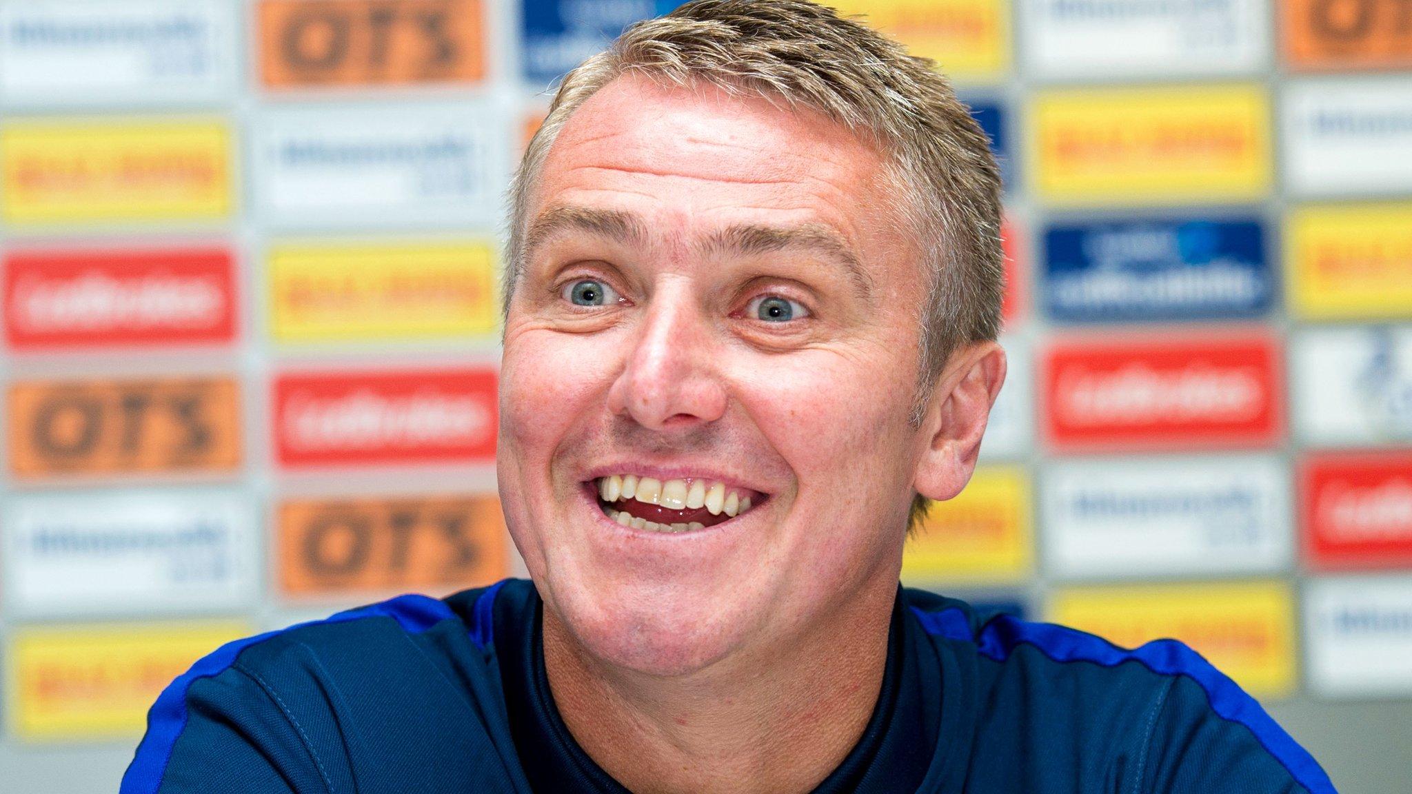 Lee Clark speaks to the media on Thursday