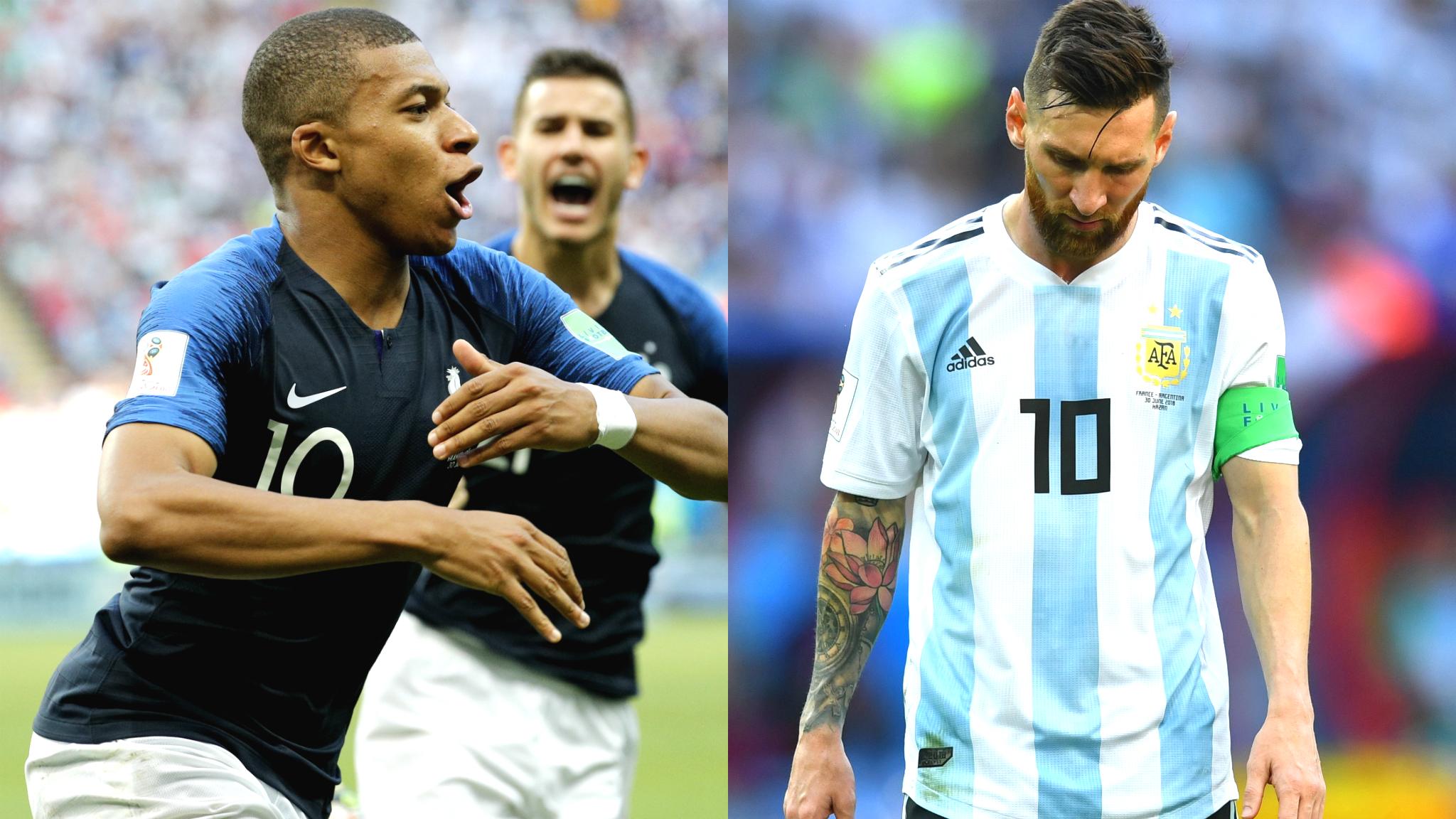 Mbappe Messi