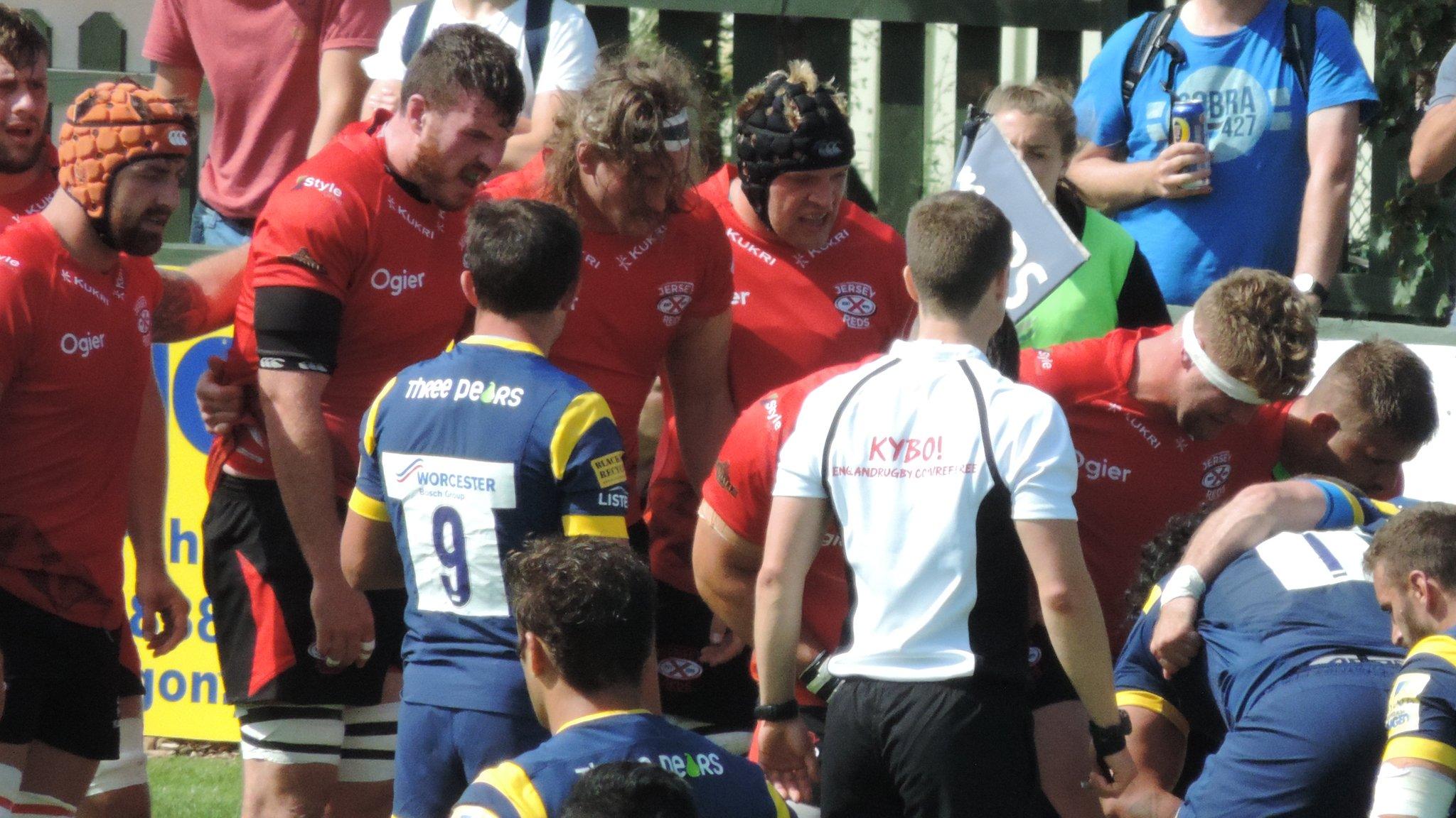 Jersey scrum against Worcester