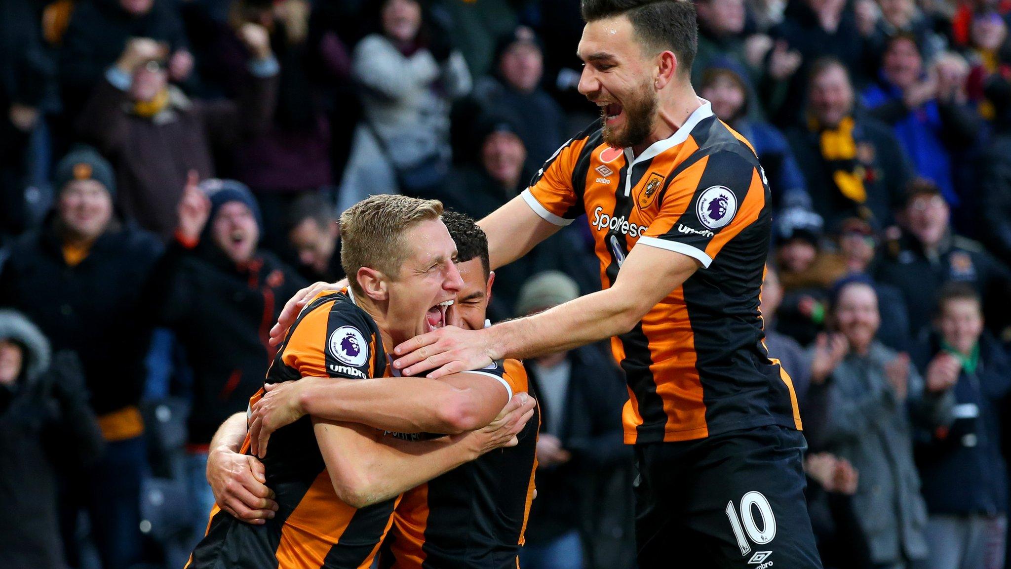 Hull players celebrate