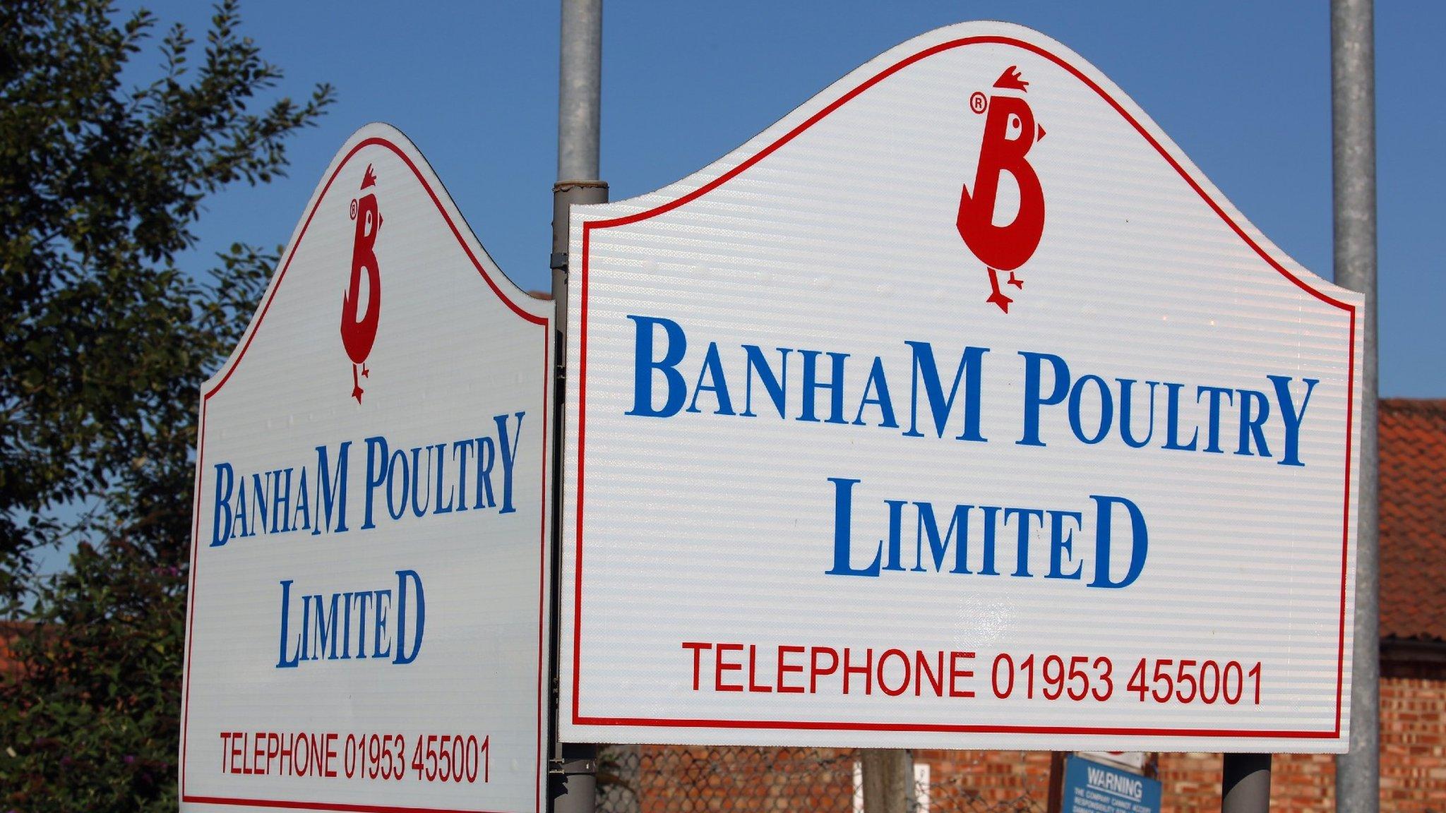 Banham Poultry sign