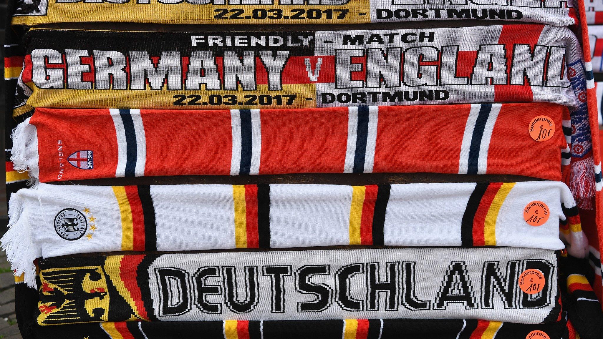 Germany and England scarves