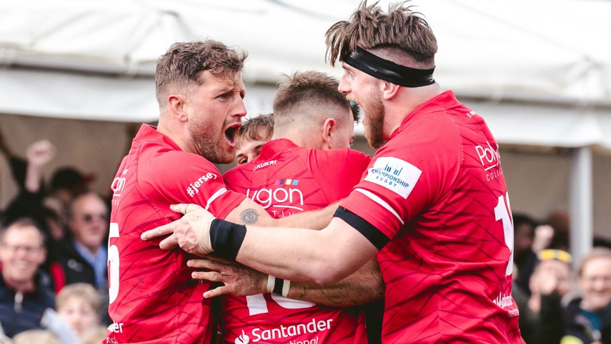 Jersey Reds celebrate