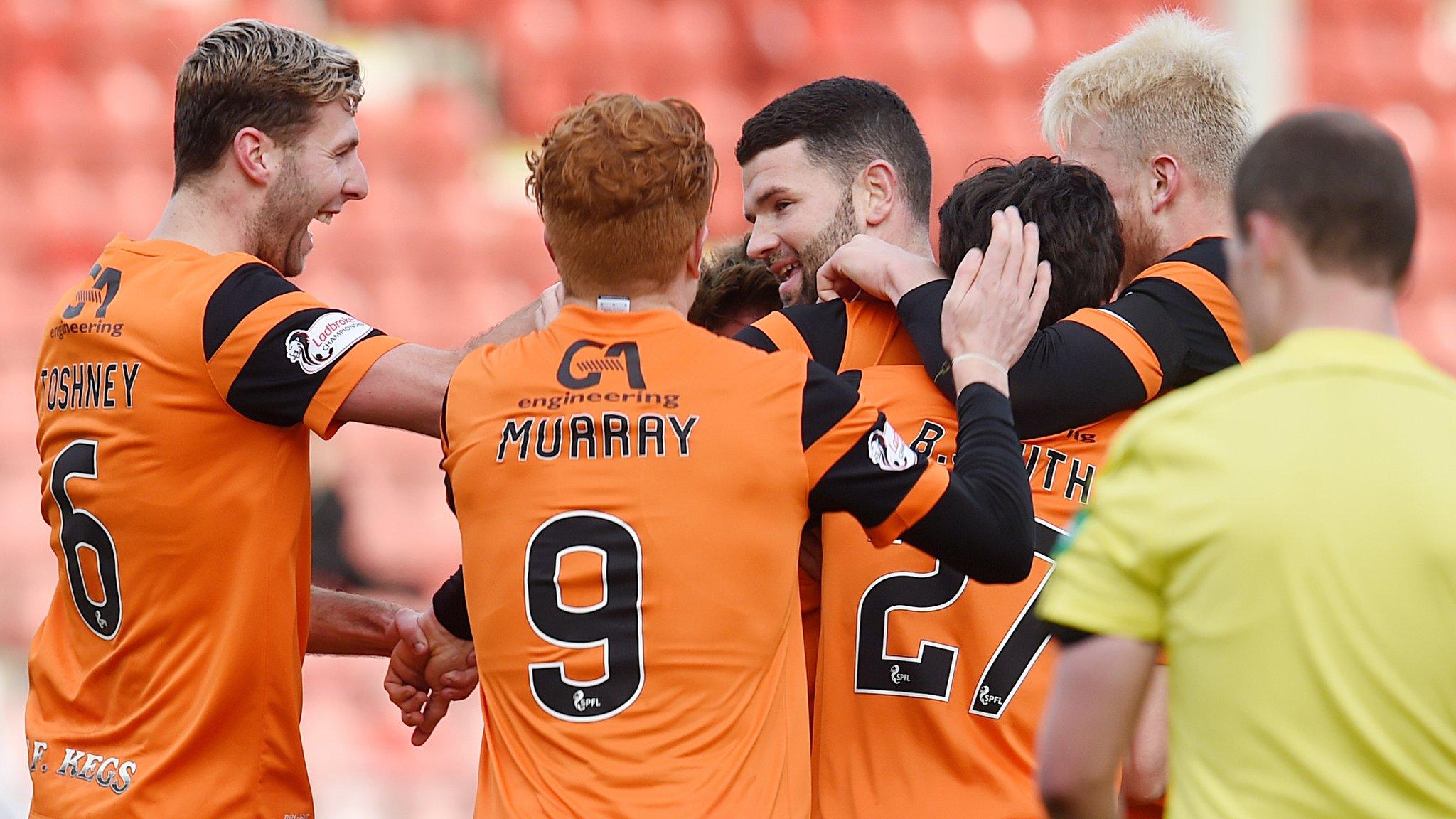 Dundee United celebrate