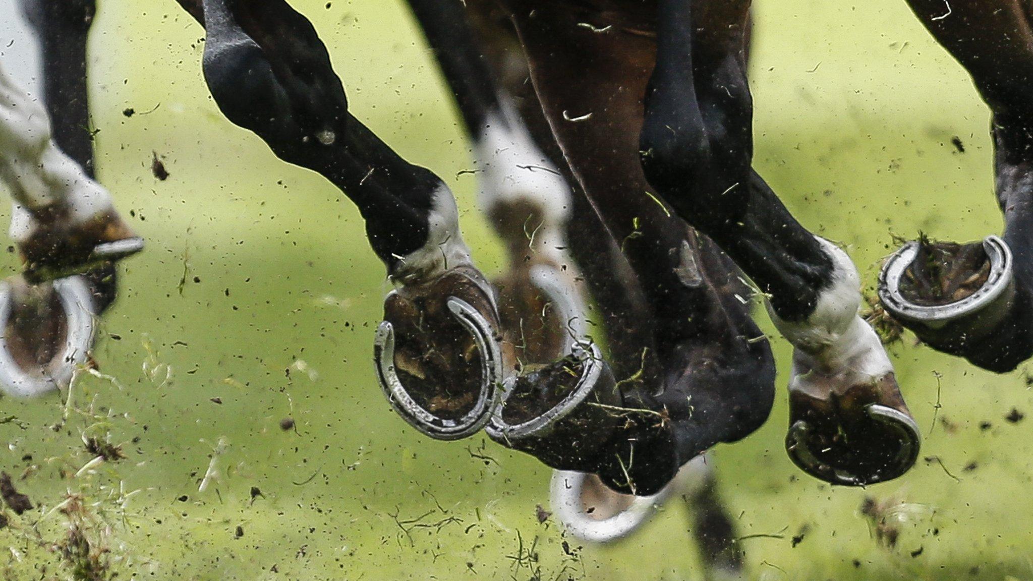 Chester, England, 9 May: Horses compete in the first race, on day one of Chester's first meeting of the year, won by Jockey PJ McDonald on No Lippy.