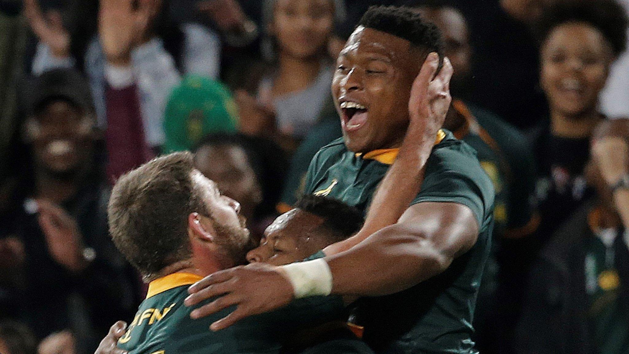 South Africa celebrate