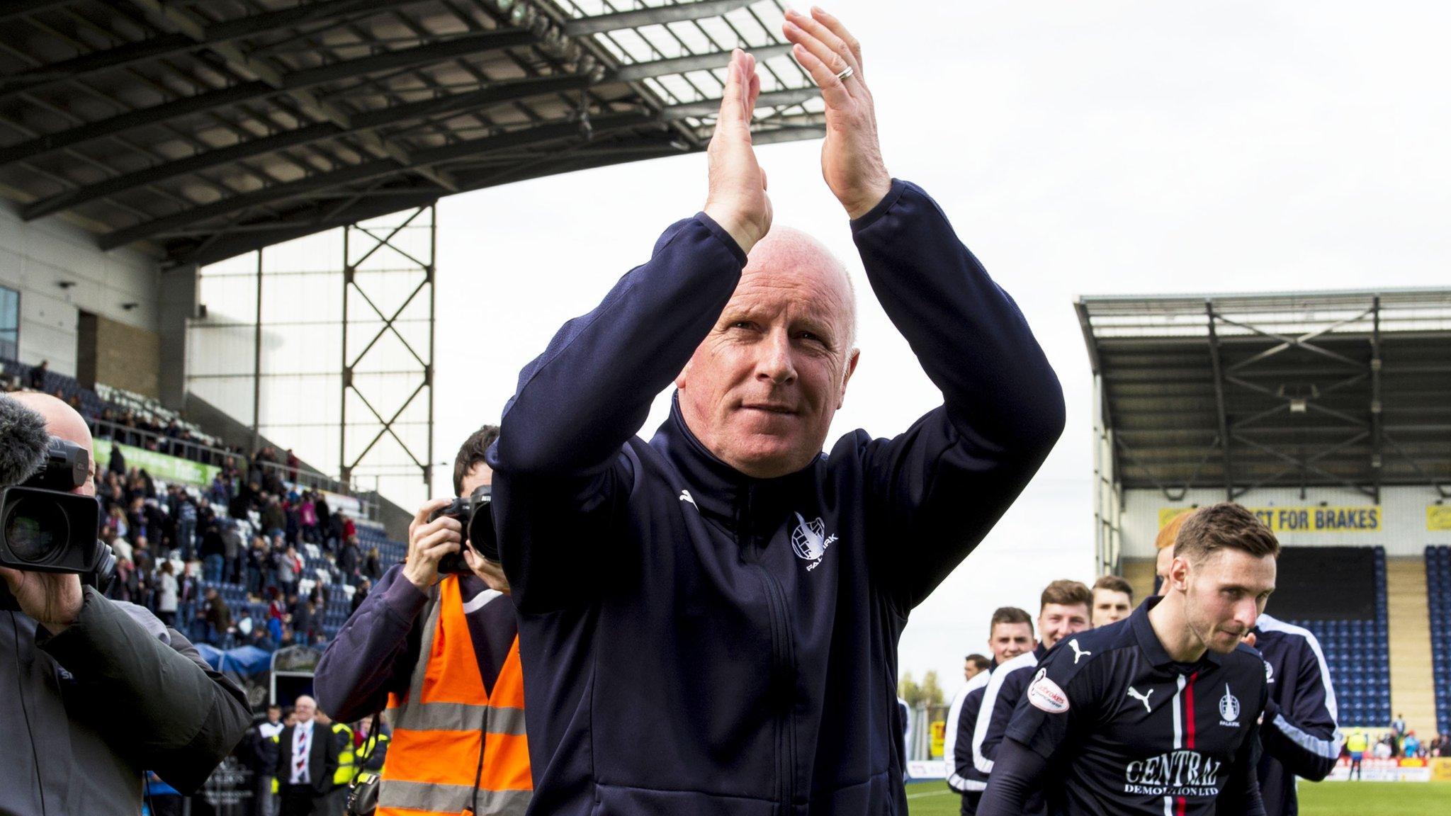 Falkirk manager Peter Houston