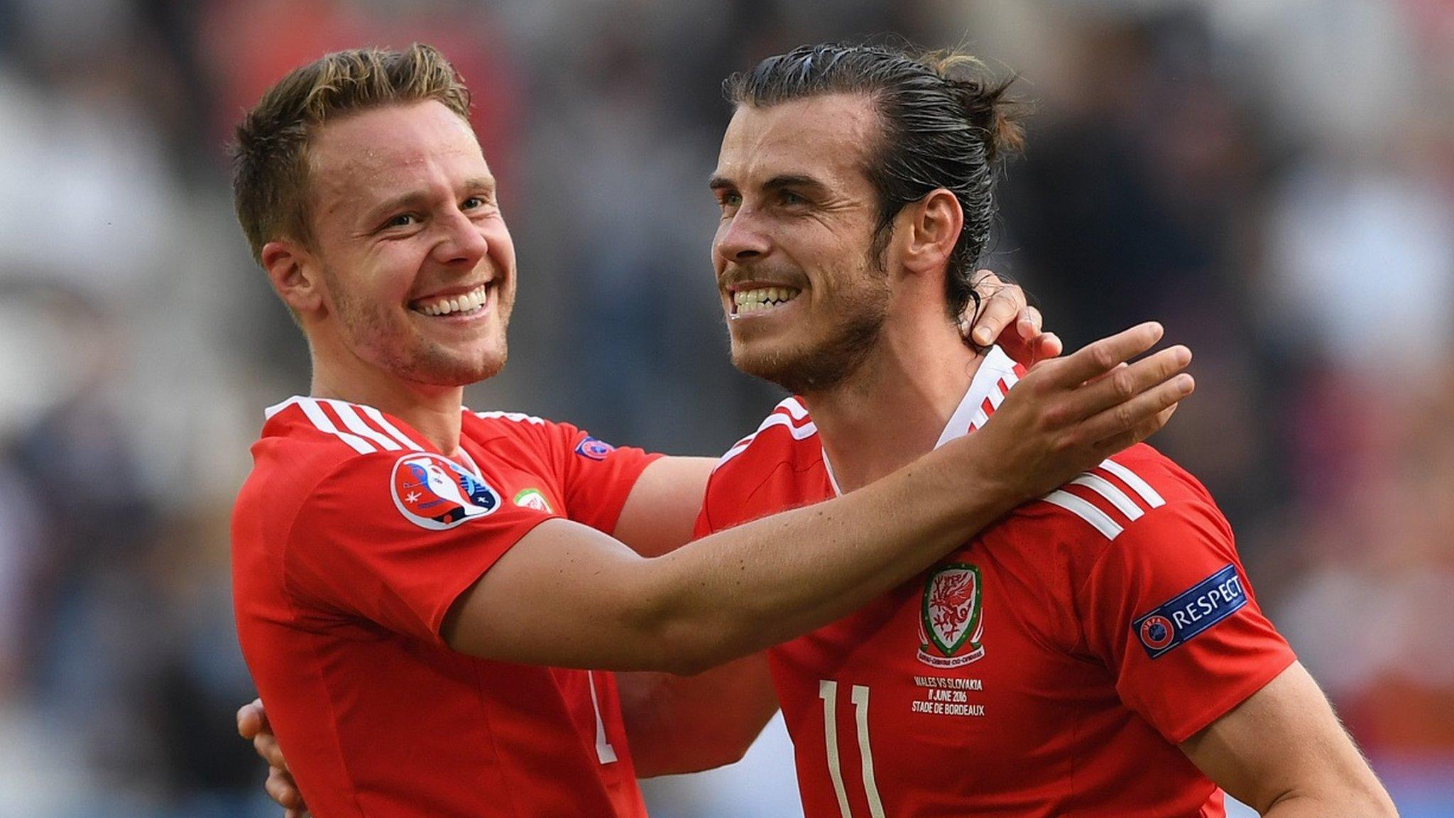 Chris Gunter and Gareth Bale