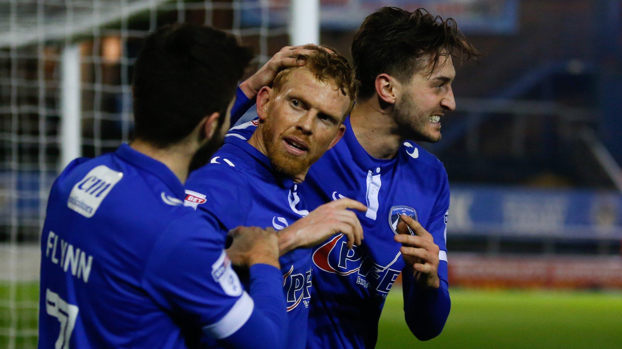 Oldham celebrate