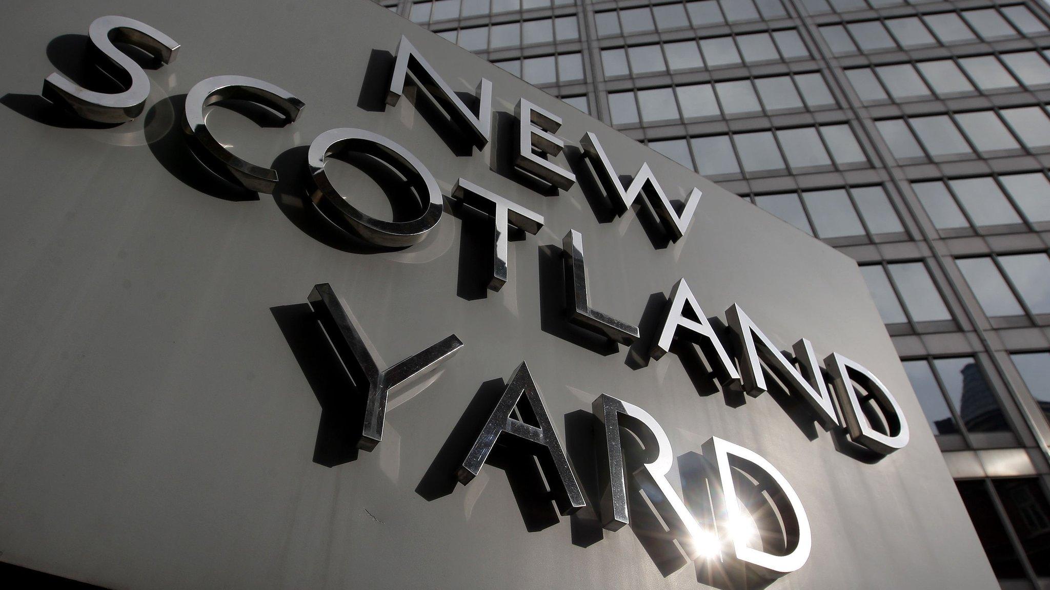 Sign outside New Scotland Yard