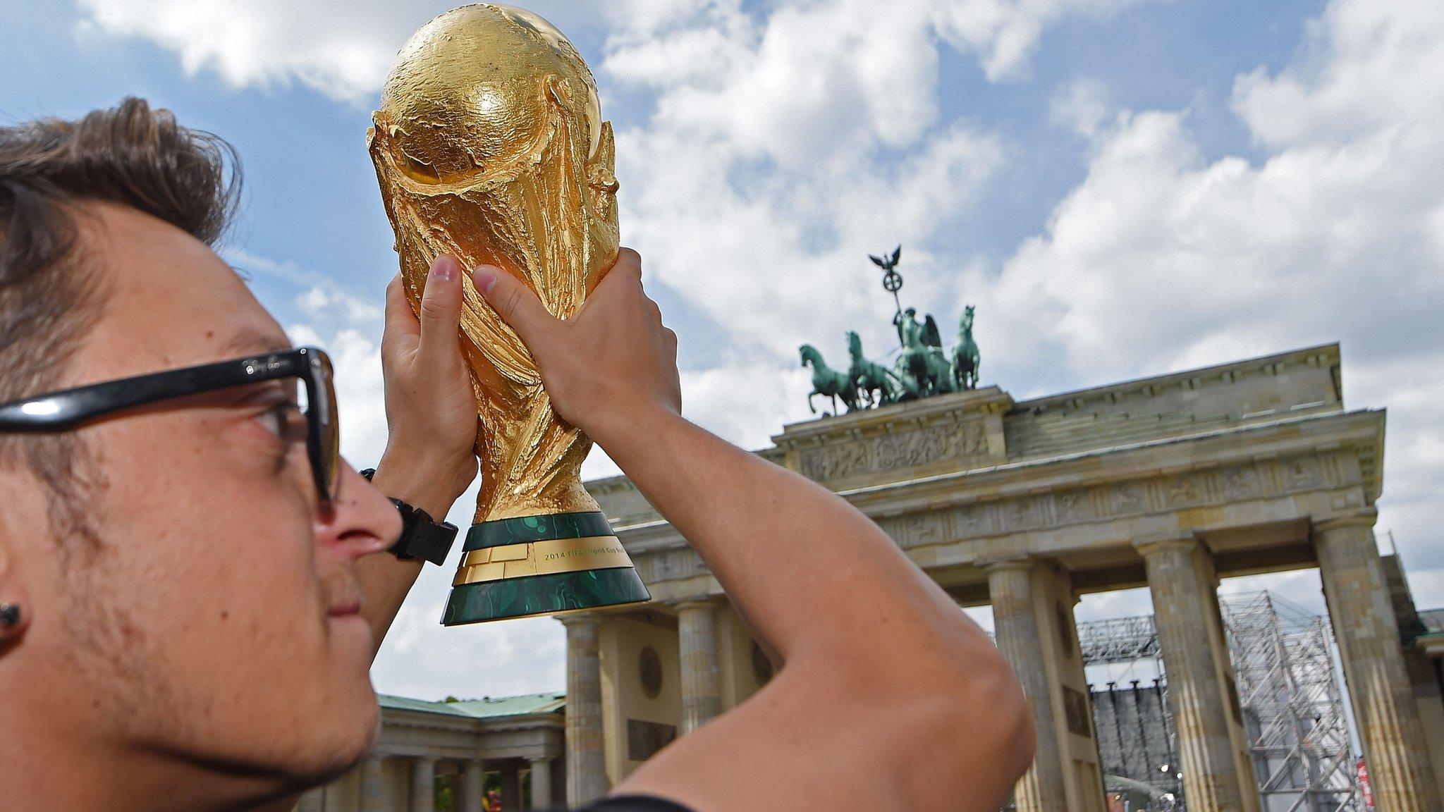 Mesut Ozil with the World Cup