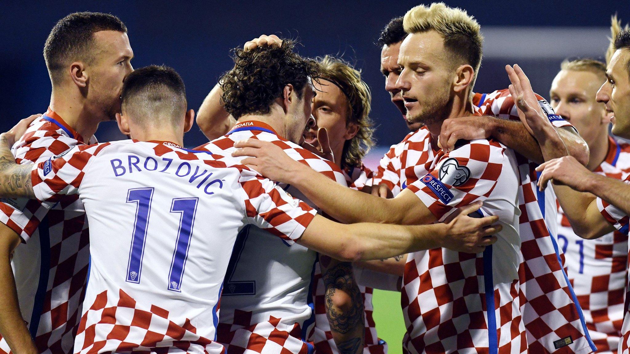 Croatia celebrate