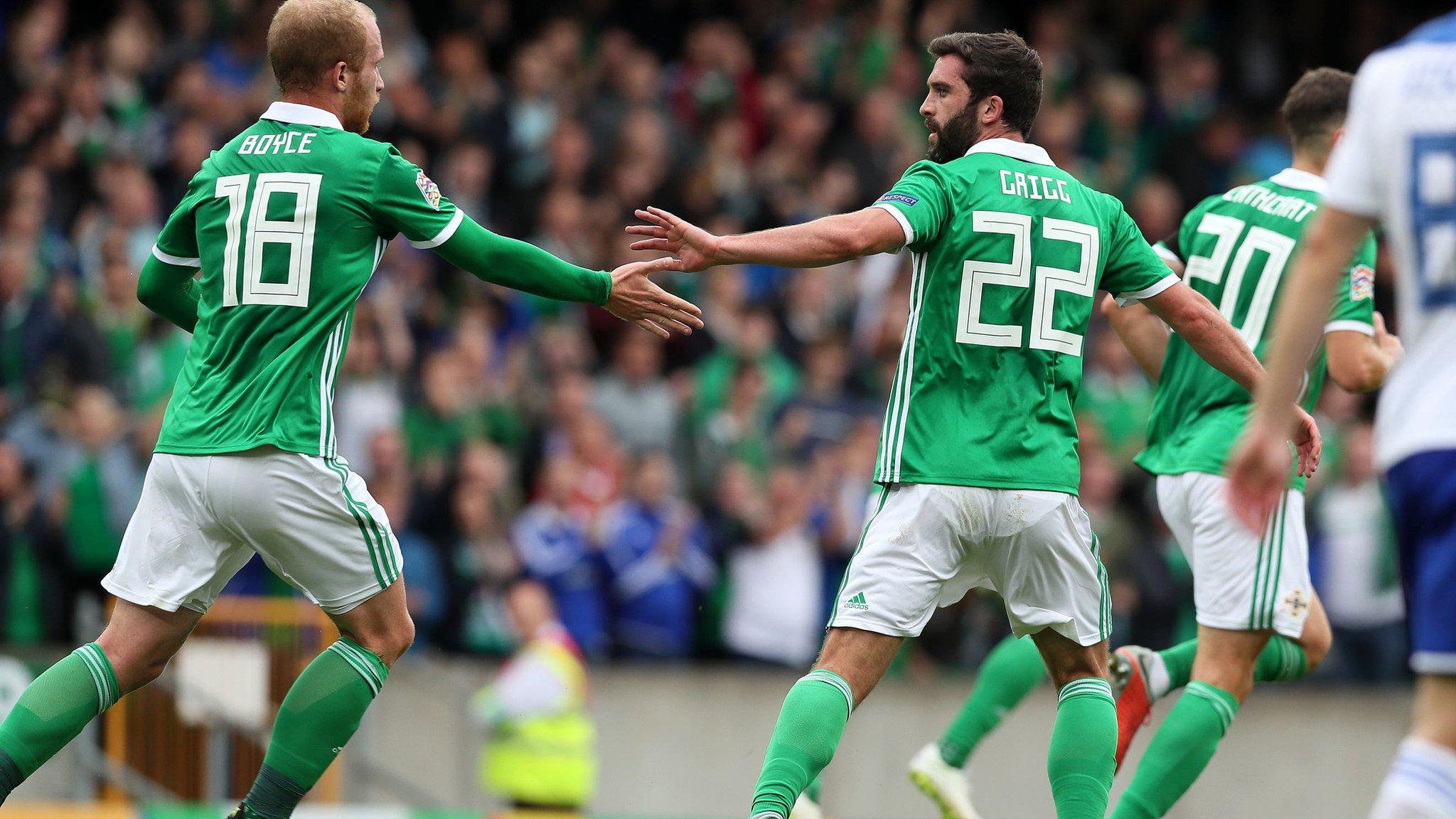 Will Grigg celebrates